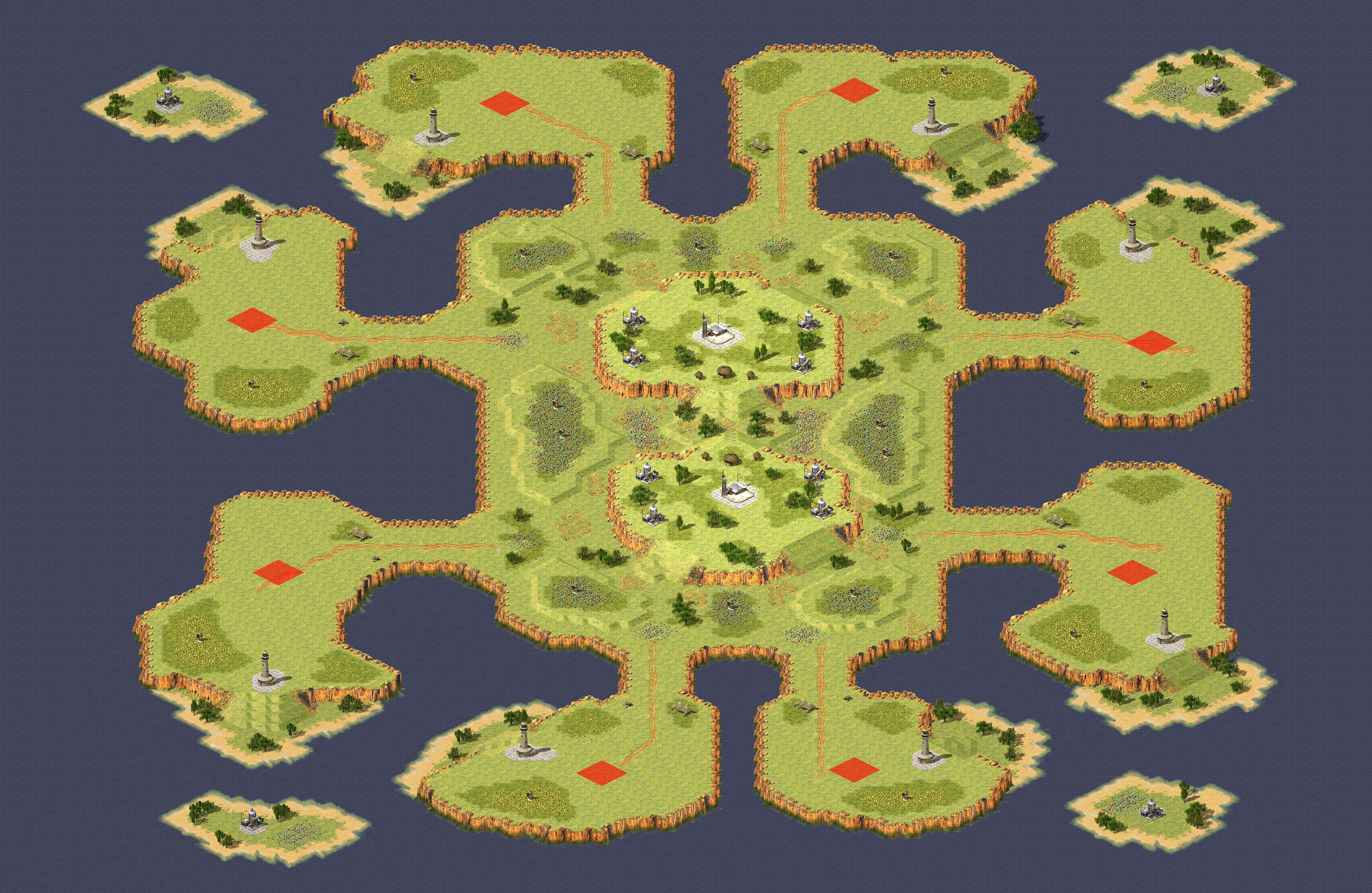 Rendered map: Pattern Of Islands =Snake811=