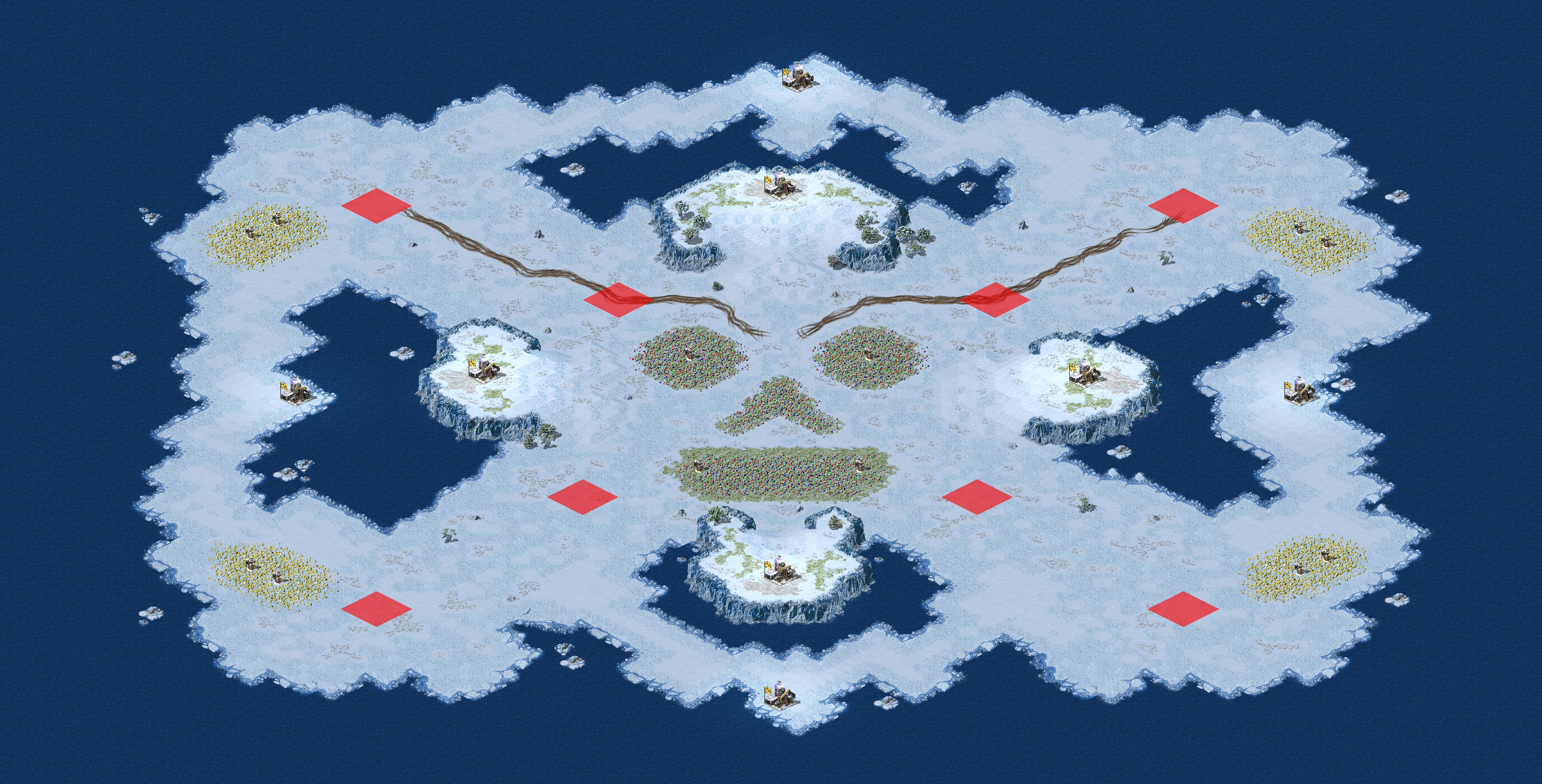 Rendered map: 恐怖岛屿混战一块地