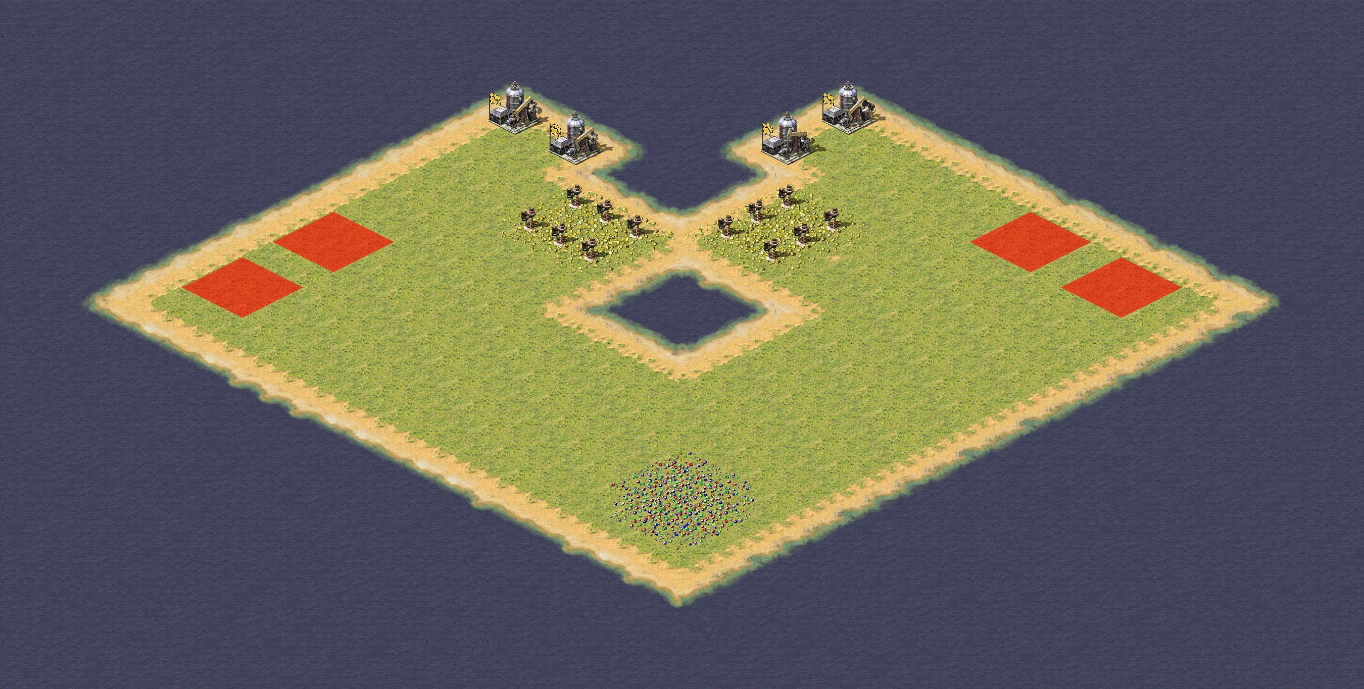 Rendered map: Island Duel (2v2)