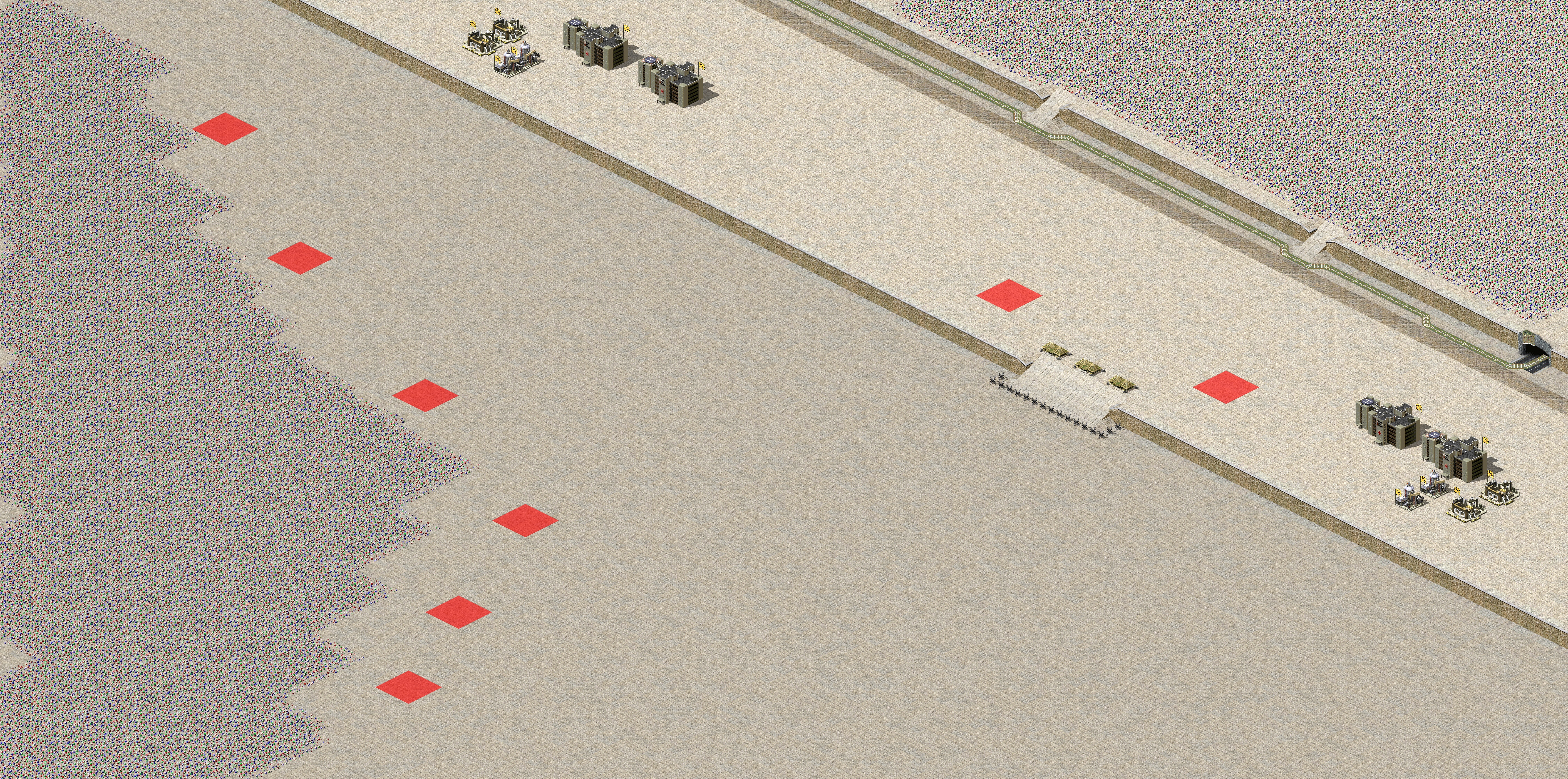 Rendered map: 2 Allied 6 Soviet