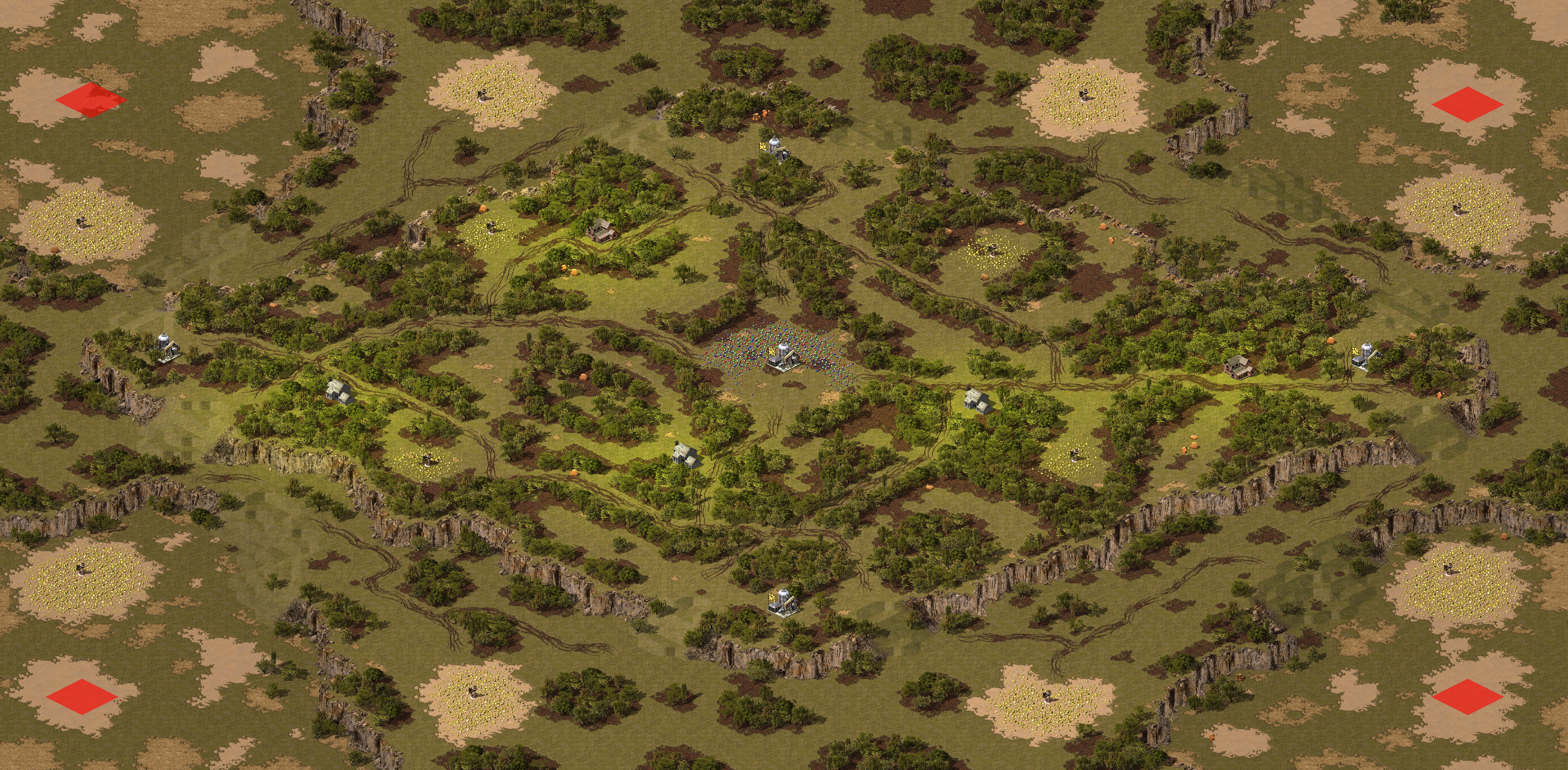 Rendered map: Four Corners