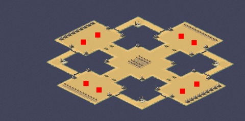 Rendered preview of Desert 4v4 Flanks