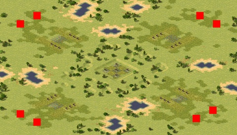 Rendered preview of Corner Quarters (2v2v2v2)
