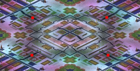 Rendered preview of Market square