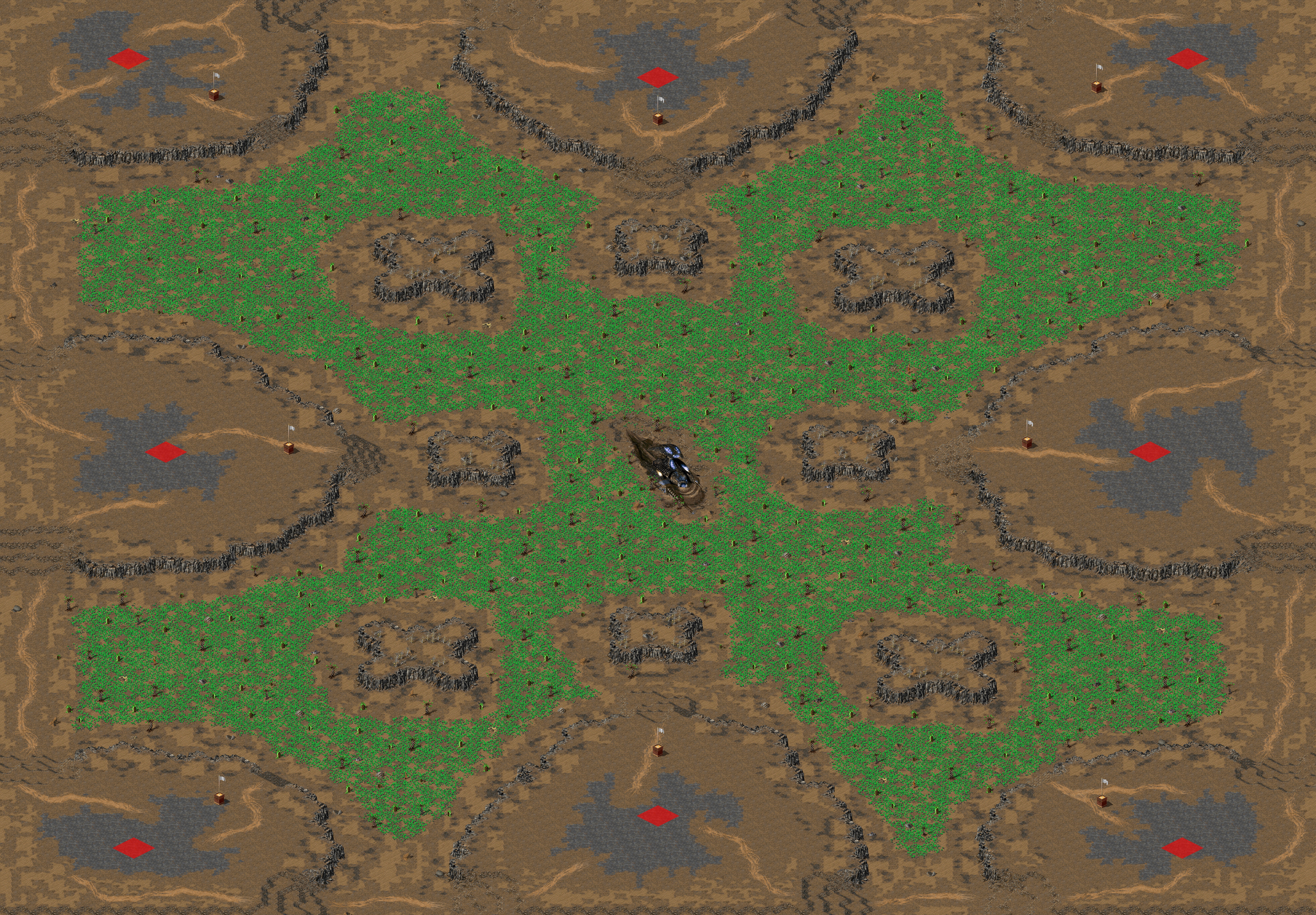 Rendered map: Crash Site