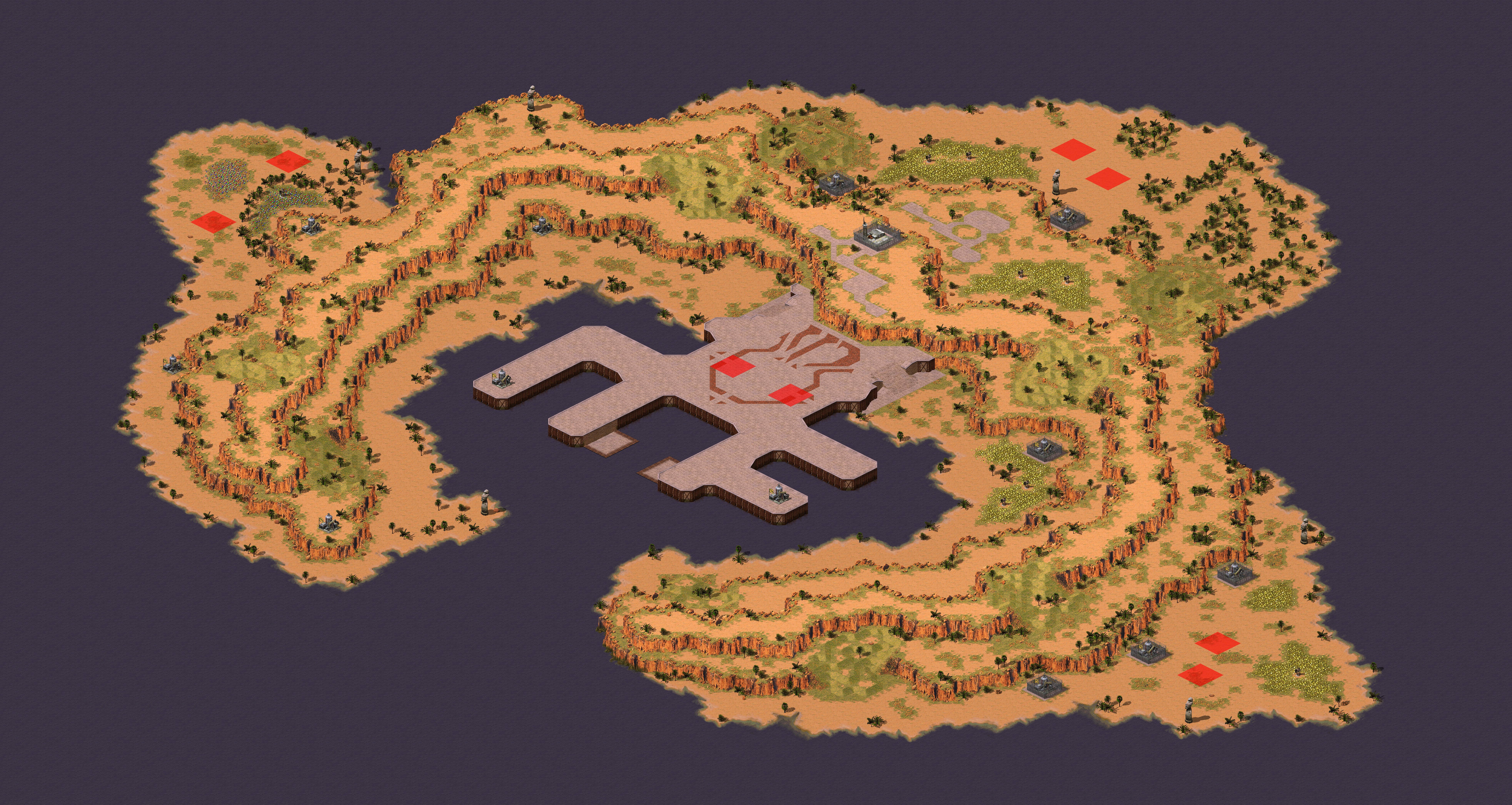 Rendered map: Yuri Island 2v2v2v2
