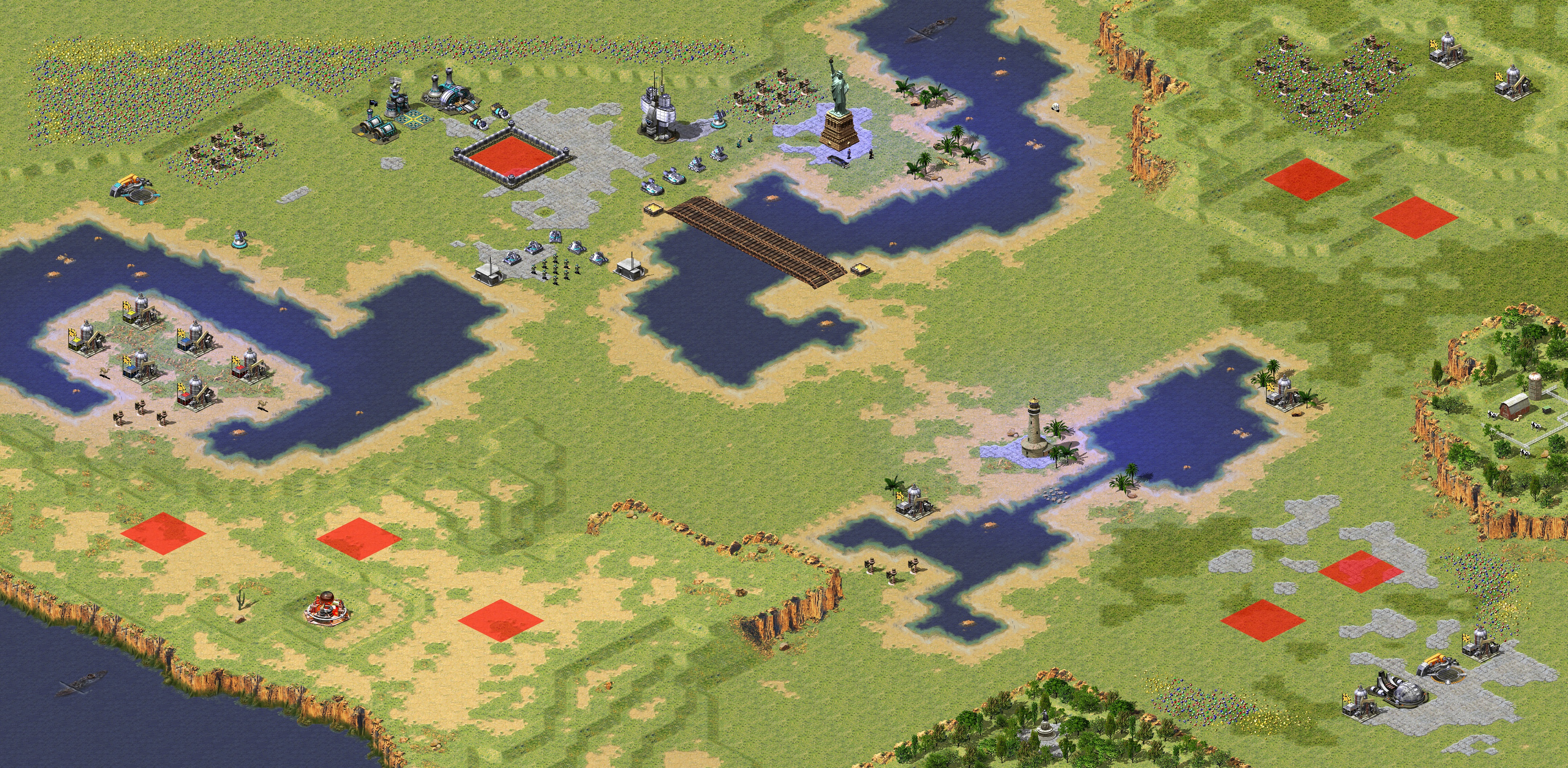 Rendered map: Unfair Patch - World War (Four Nations)