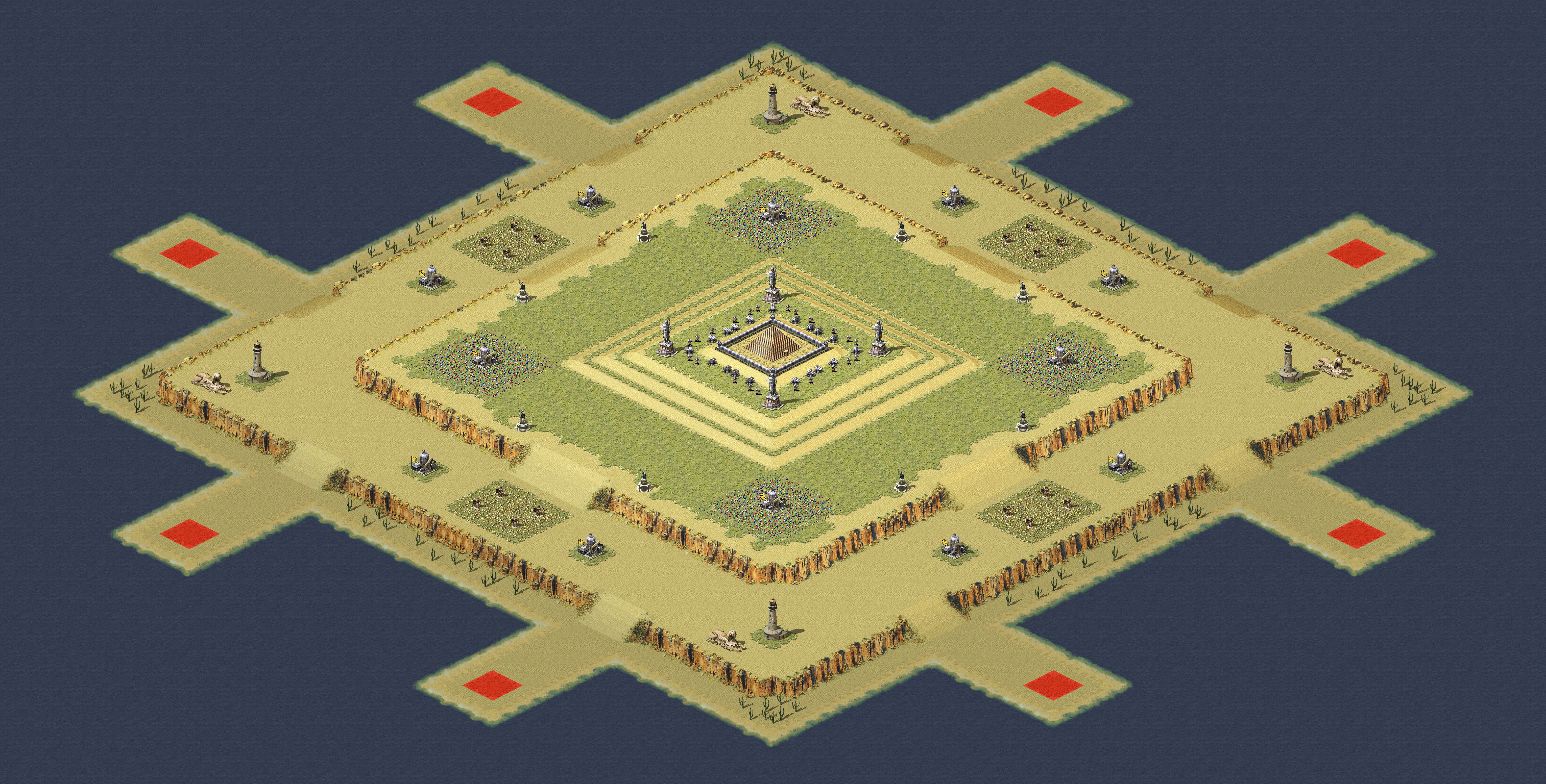 Rendered map: Pharaoh Tech Land Grab