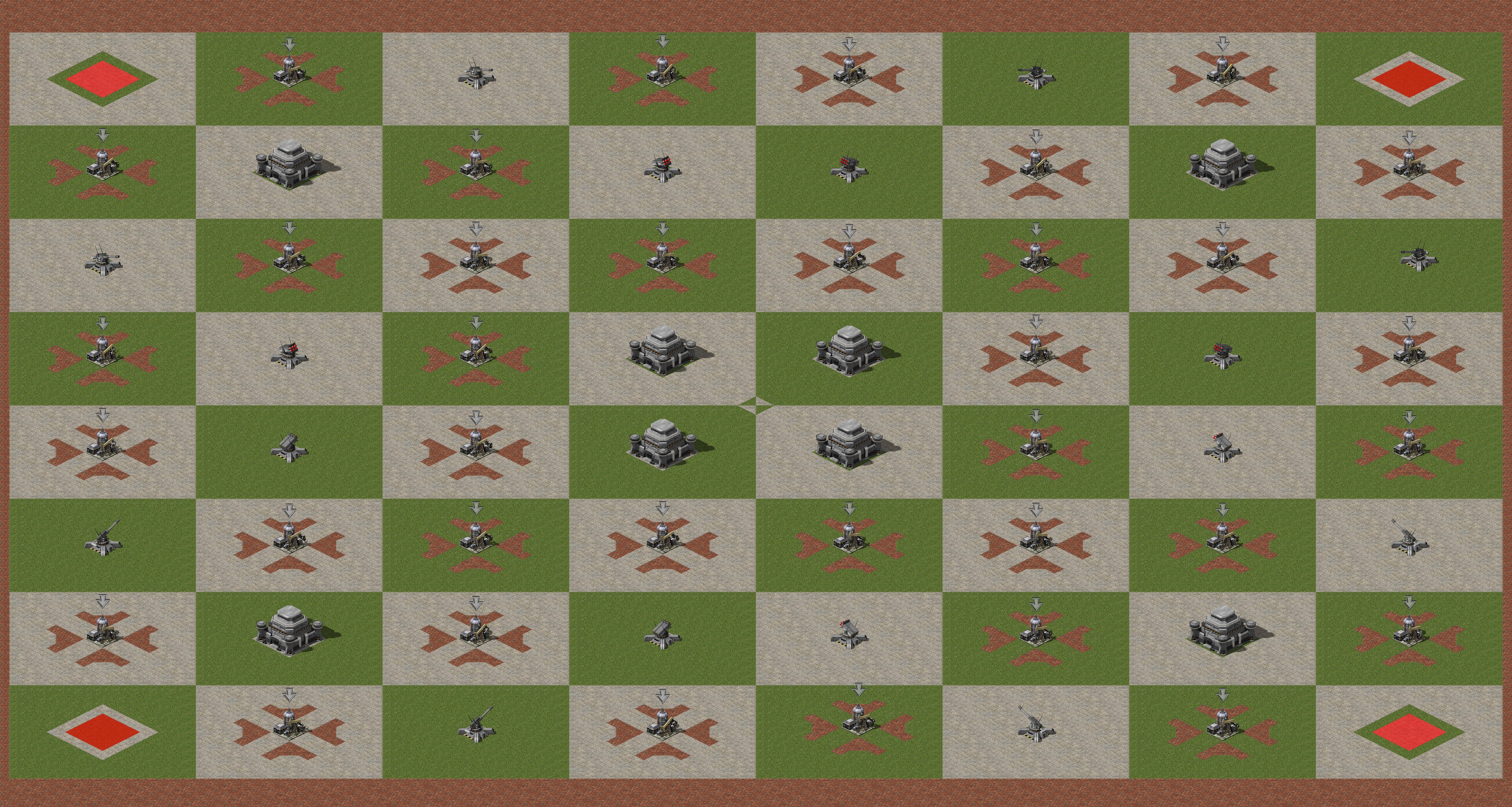 Rendered map: Chessboard