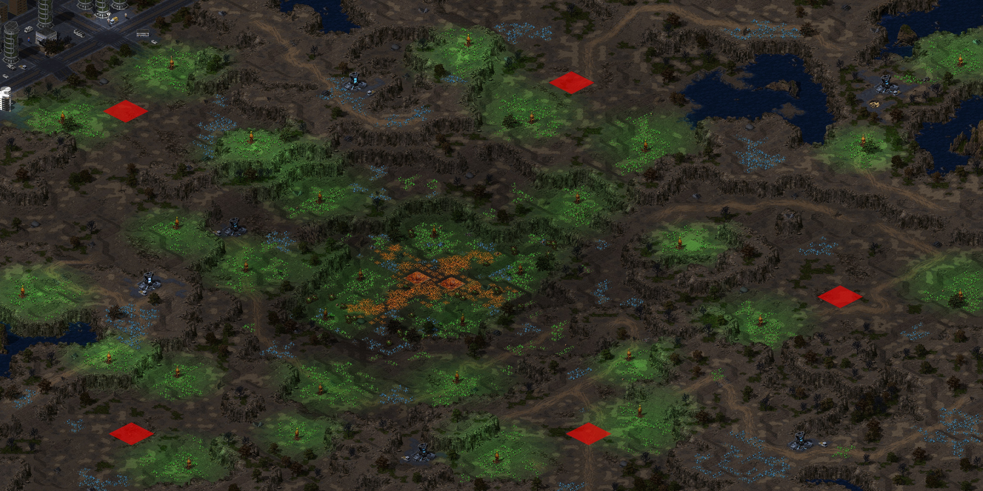 Rendered map: Harzardous Crevice