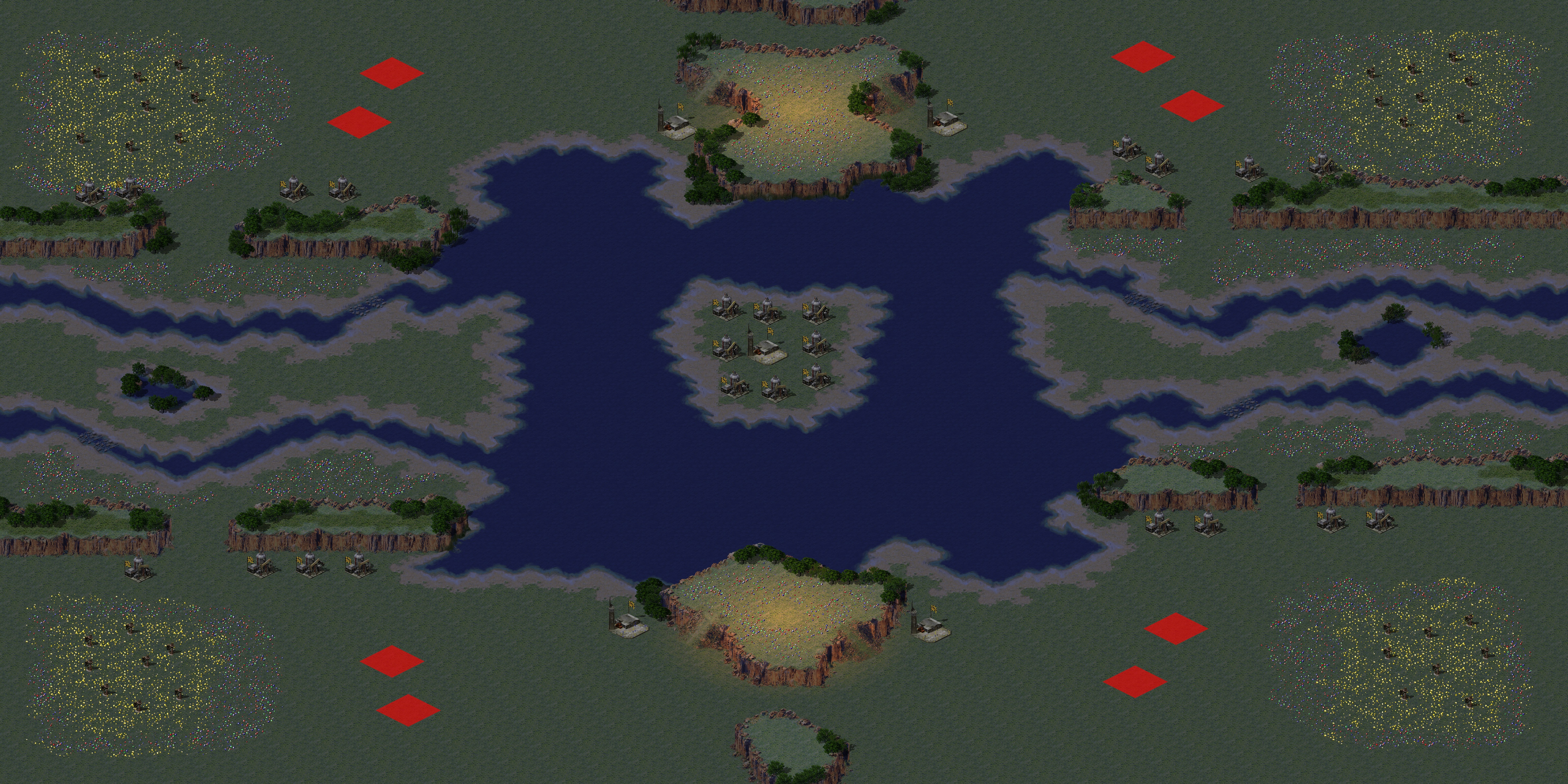 Rendered map: Four Passages