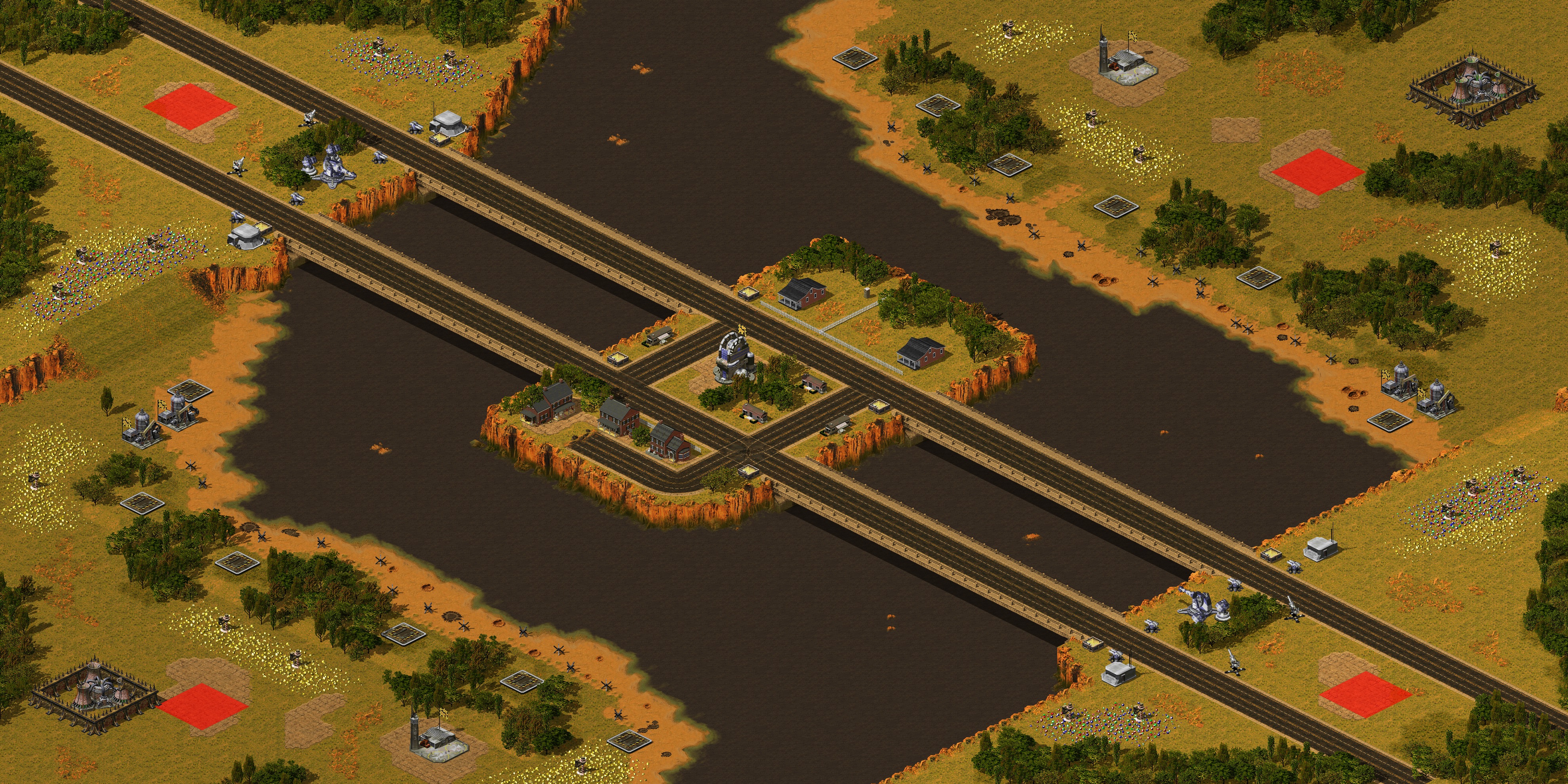 Rendered map: Beaches and Bridges