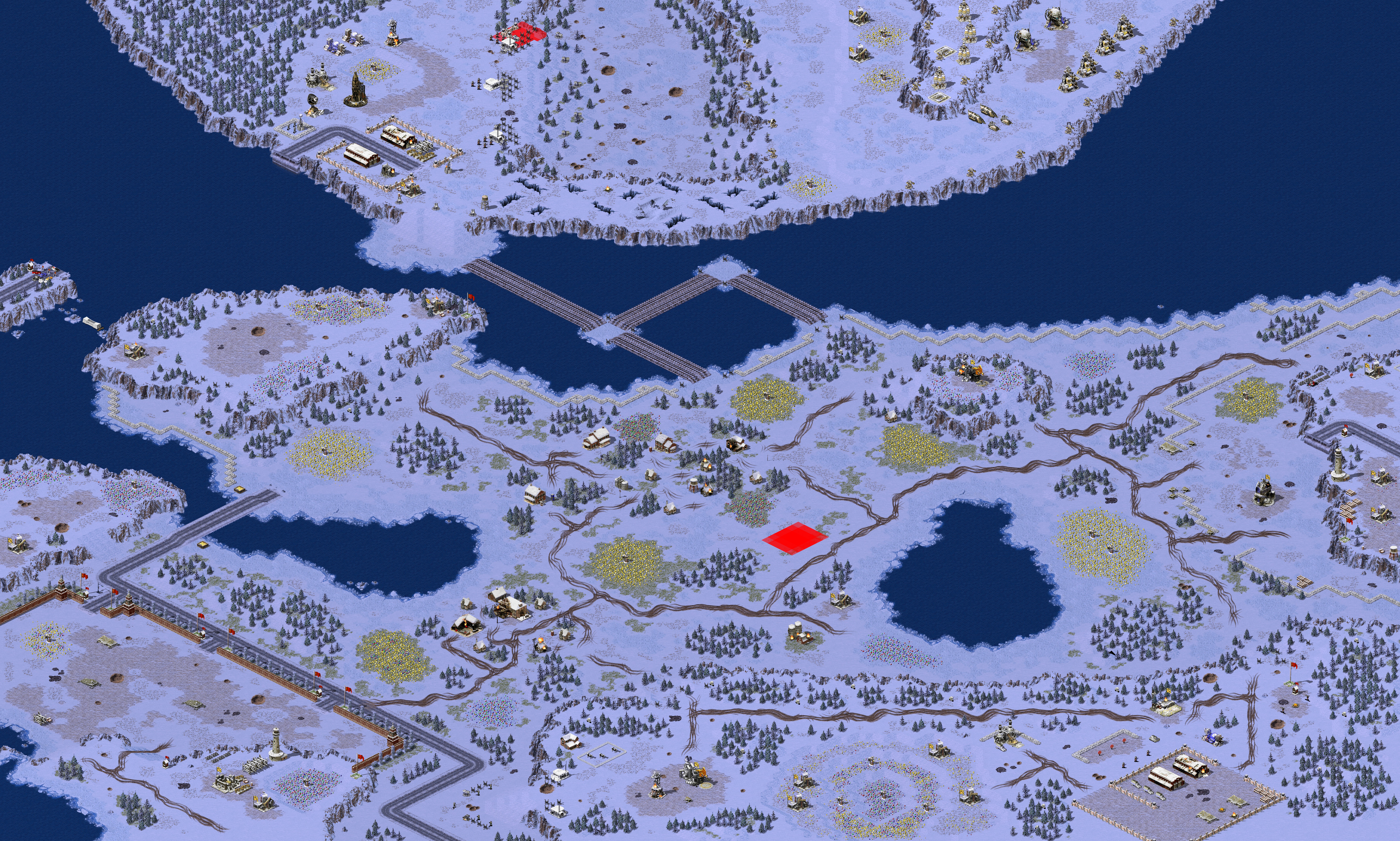 Rendered map: Virus Invasion - Snowy Border