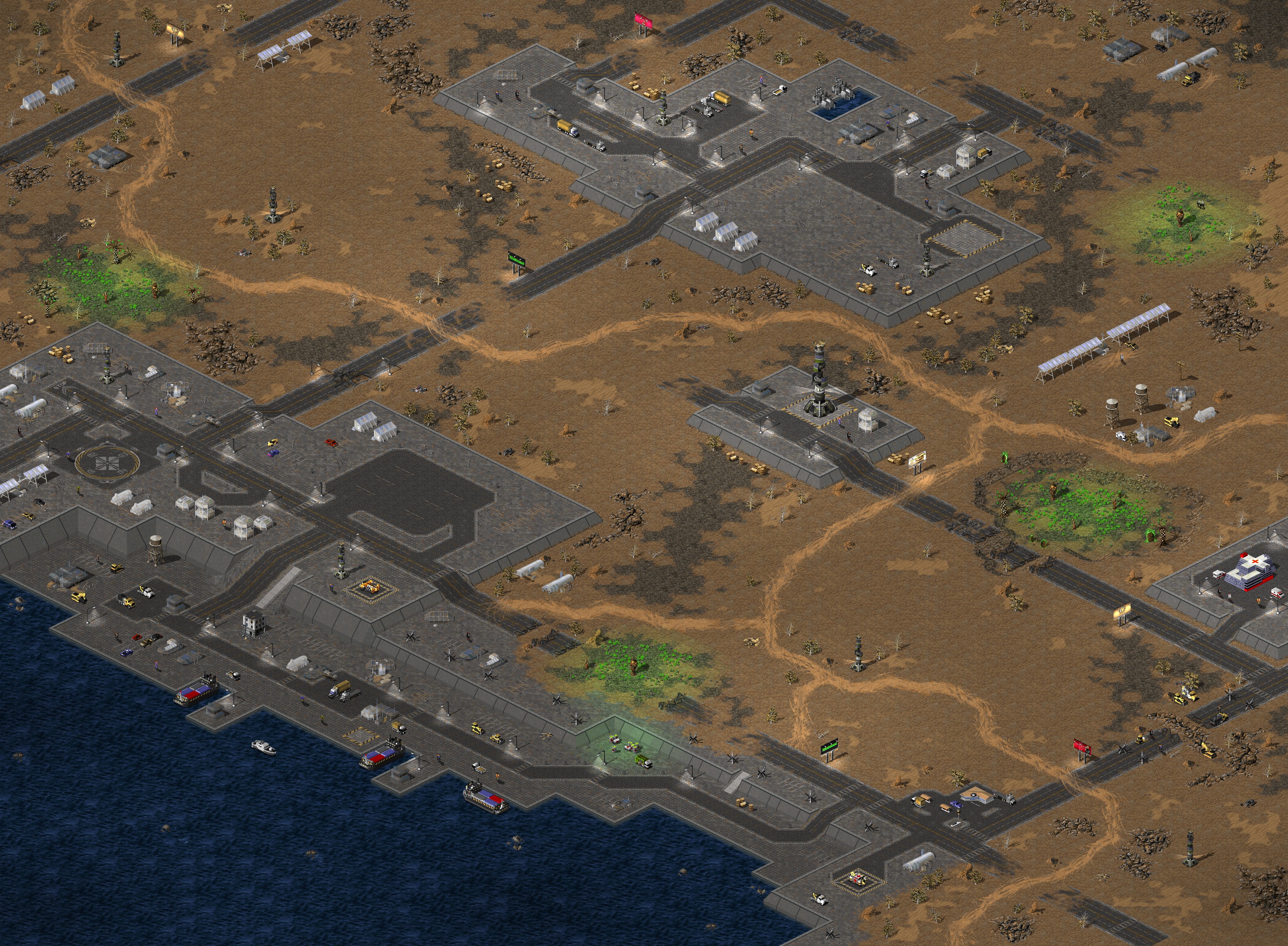 Rendered map: oilfield