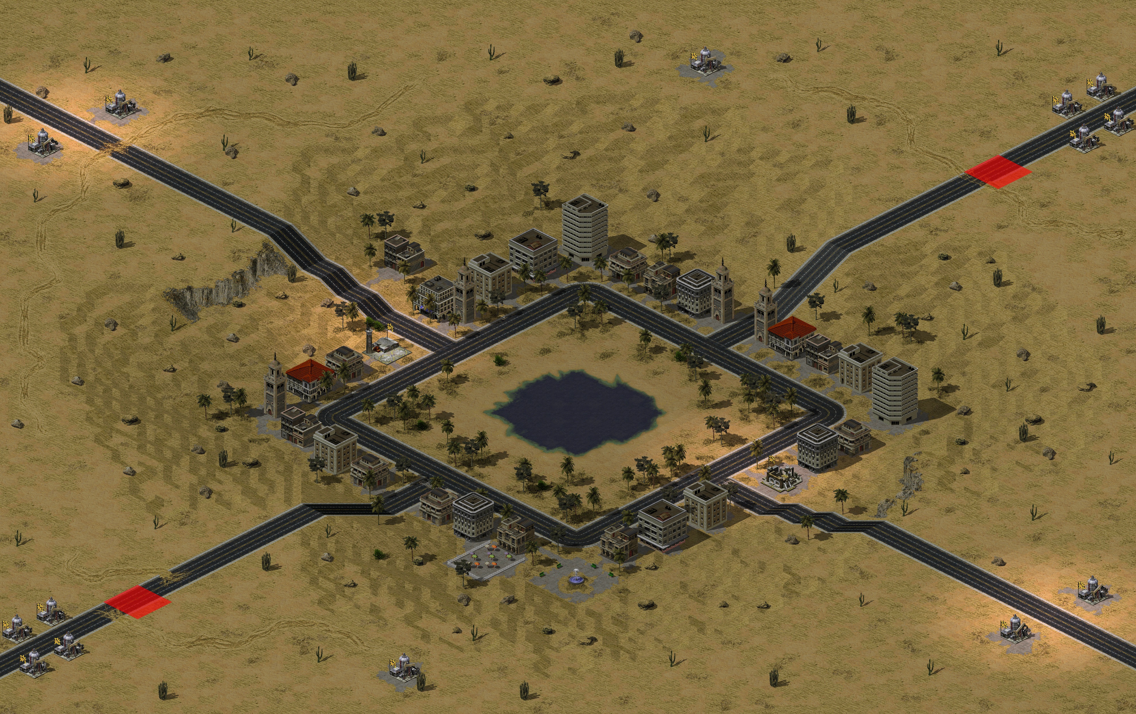 Rendered map: Sahara Mirage (Megawealth)