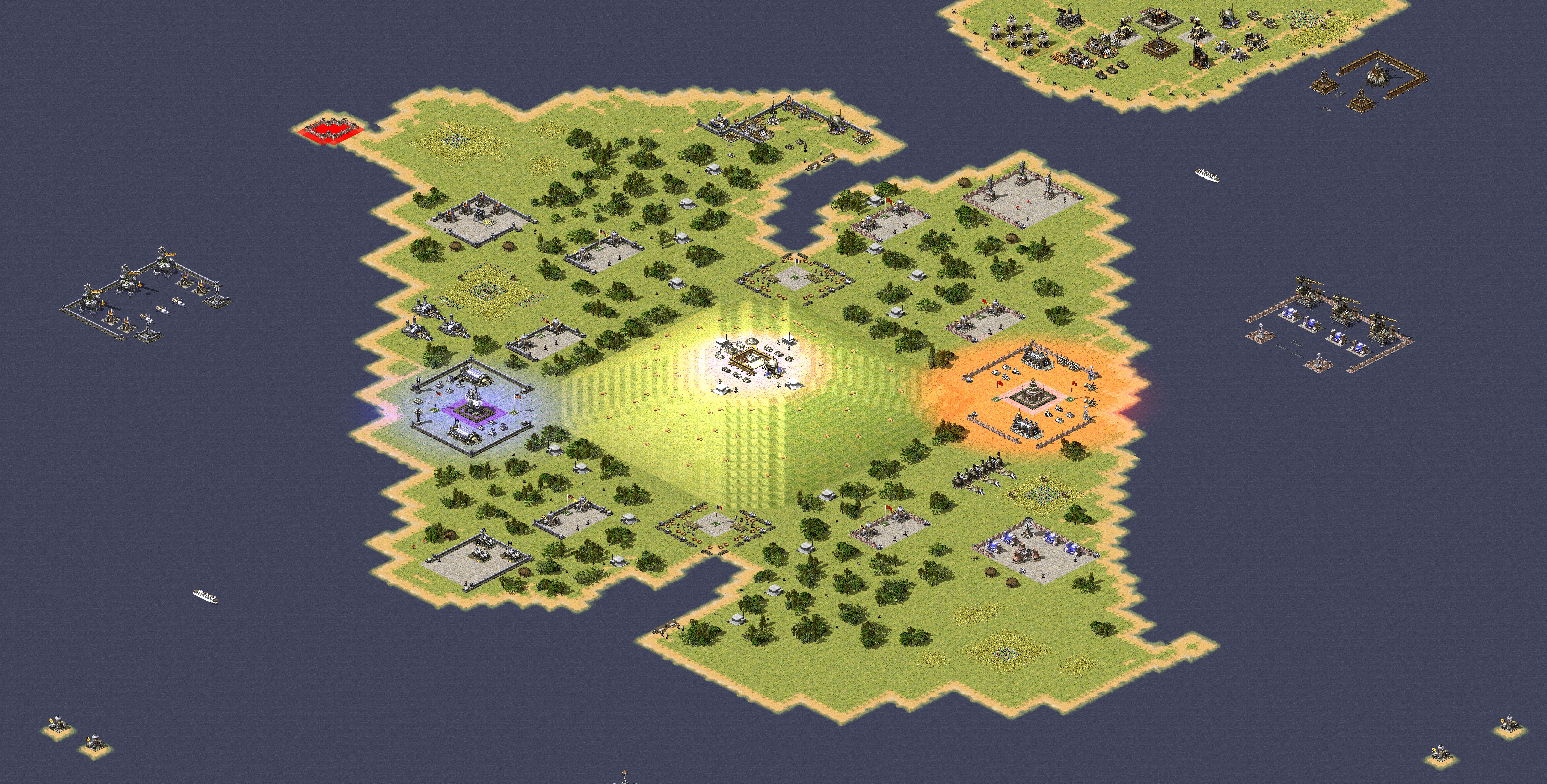 Rendered map: 3v3v1 Landing Battle
