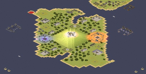 Rendered preview of 3v3v1 Landing Battle
