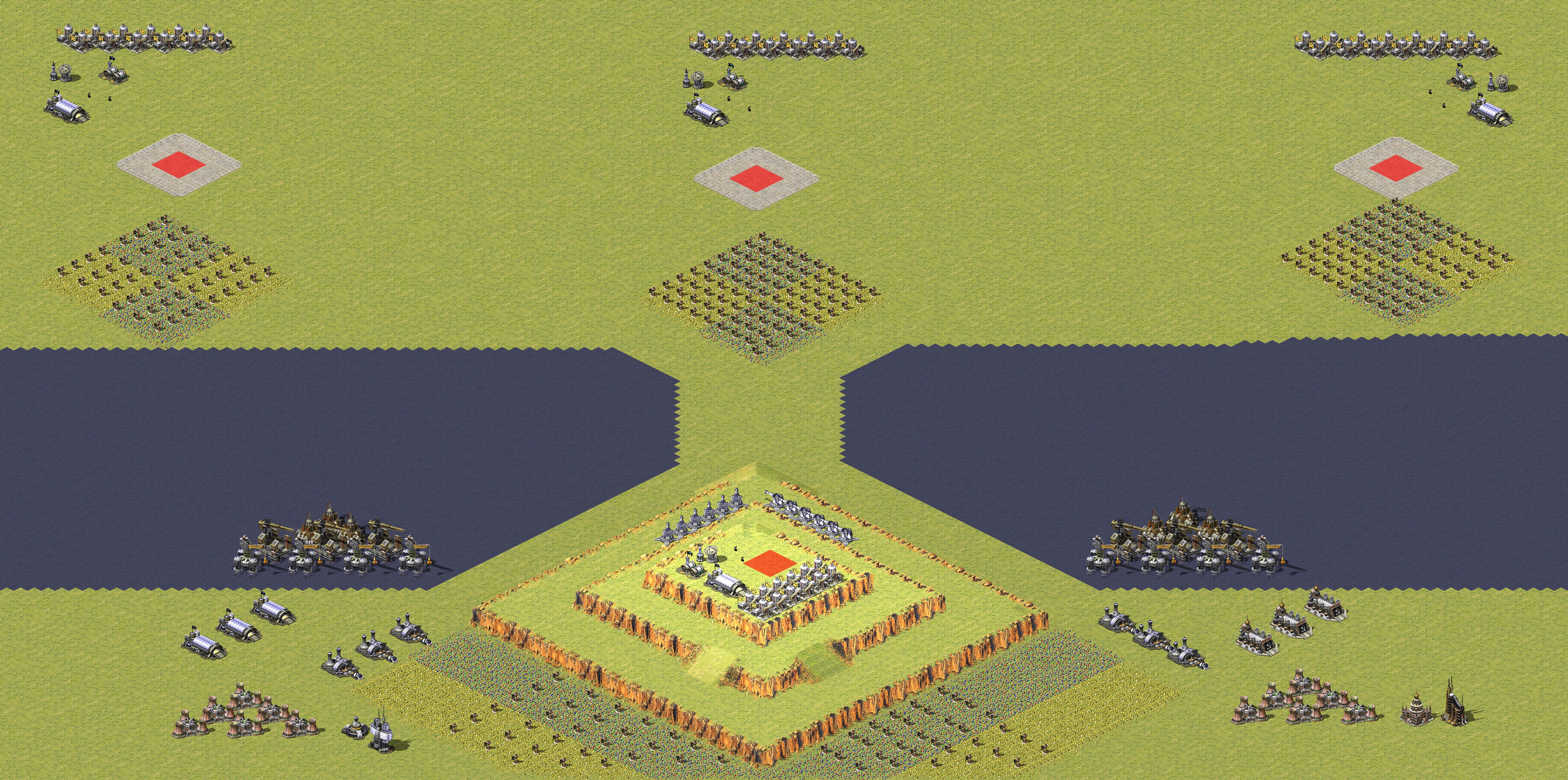 Rendered map: Lone Hero (1v3)