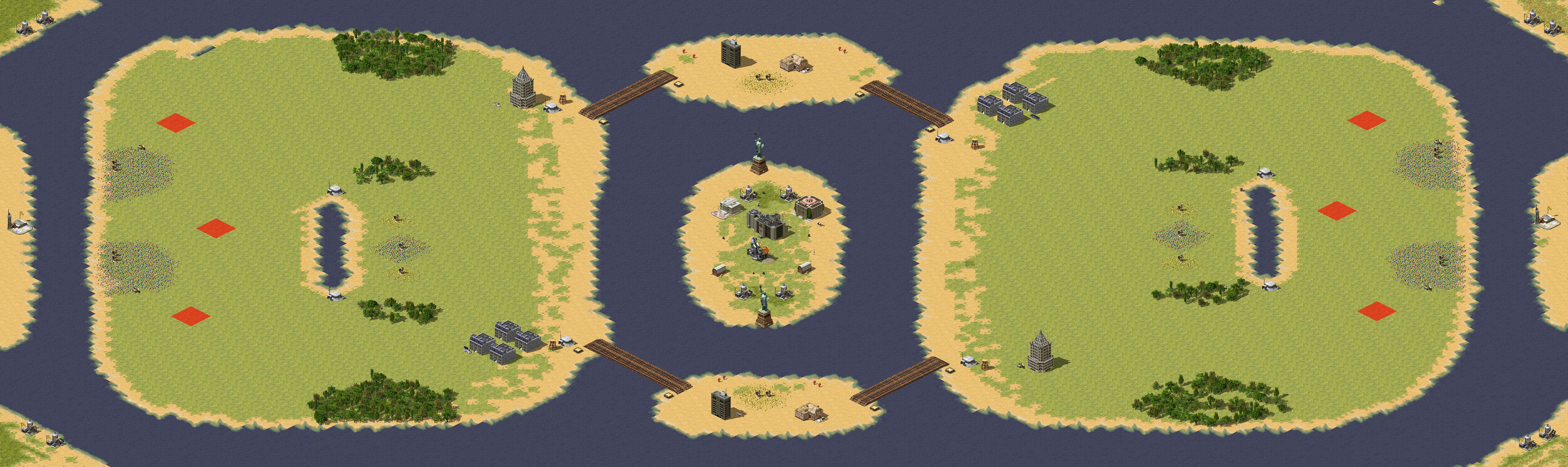Rendered map: 3v3 Island War