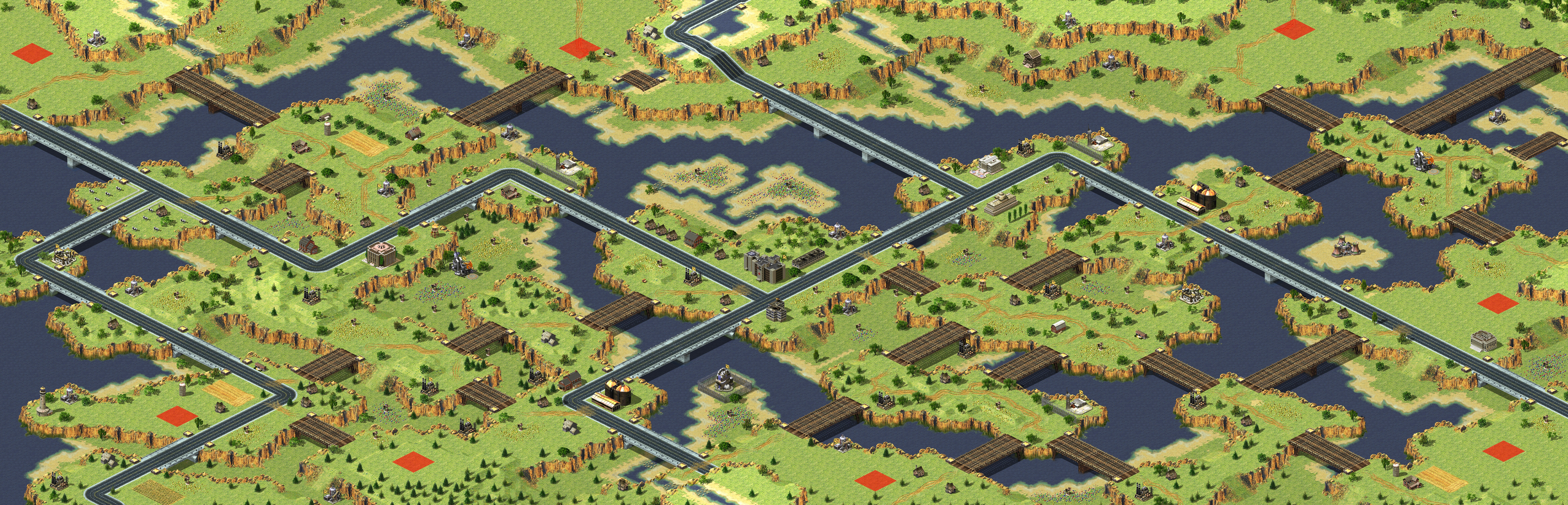 Rendered map: Fields of Gold