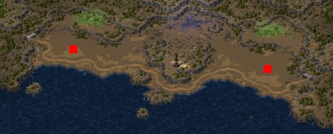 Rendered preview of shoreline