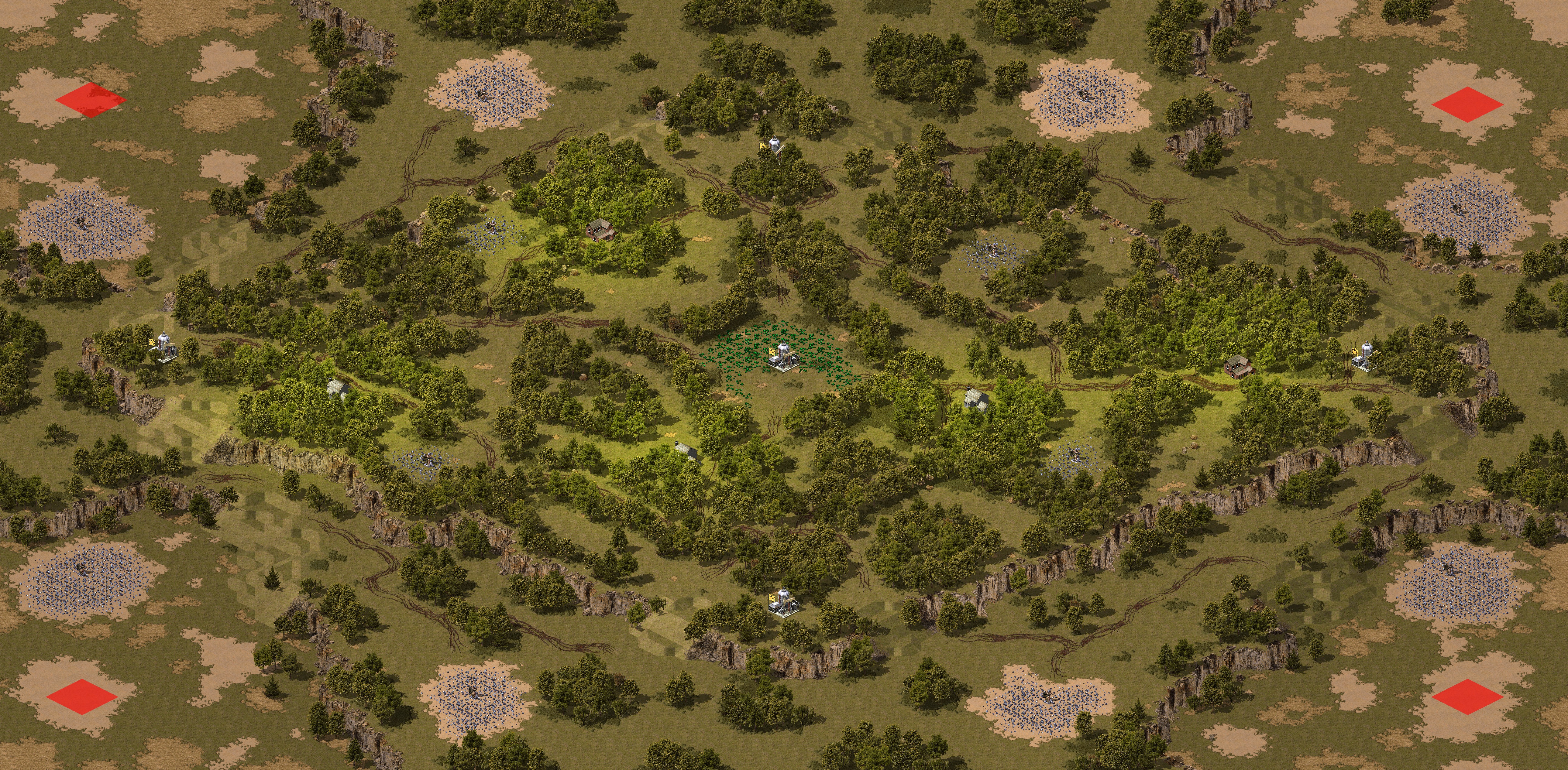 Rendered map: Four Corners