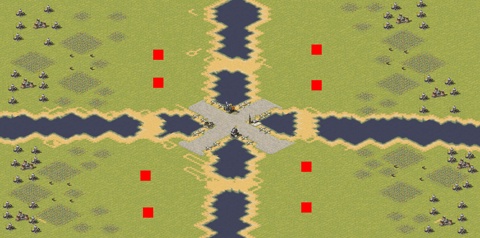 Rendered preview of Four Patches Balanced