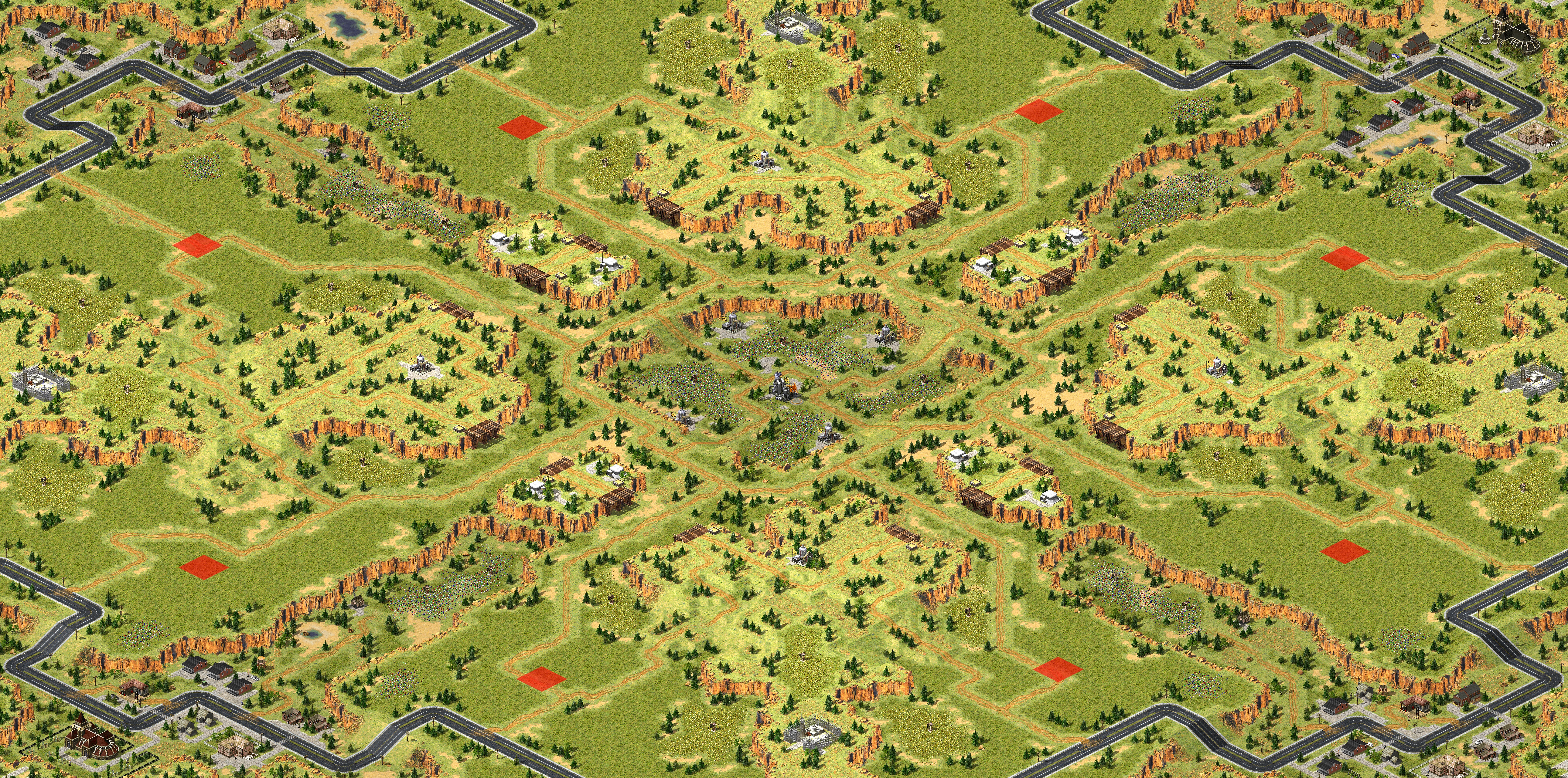 Rendered map: Canyon Standoff Melee