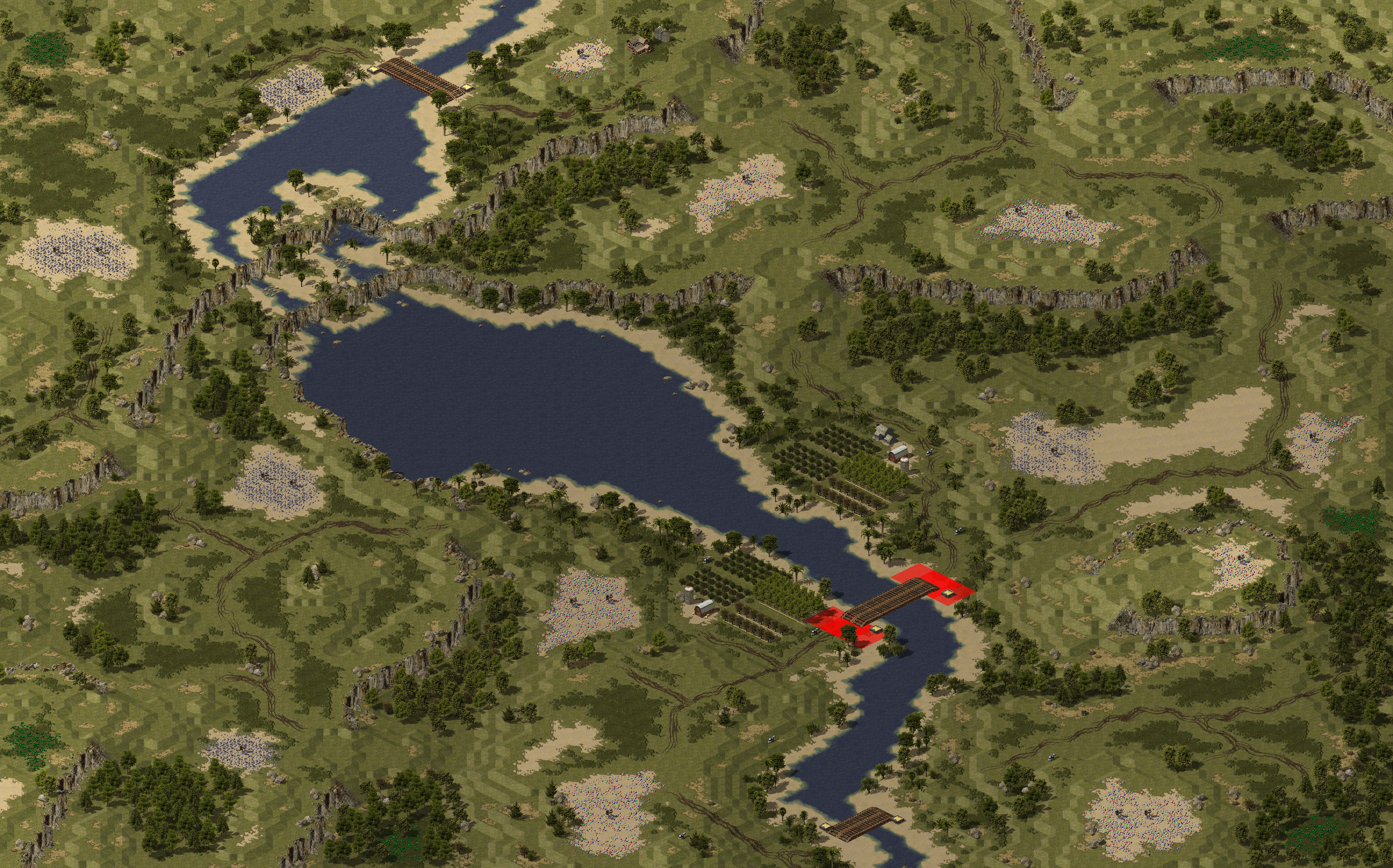 Rendered map: Malibu Cliffs (Land Rush)