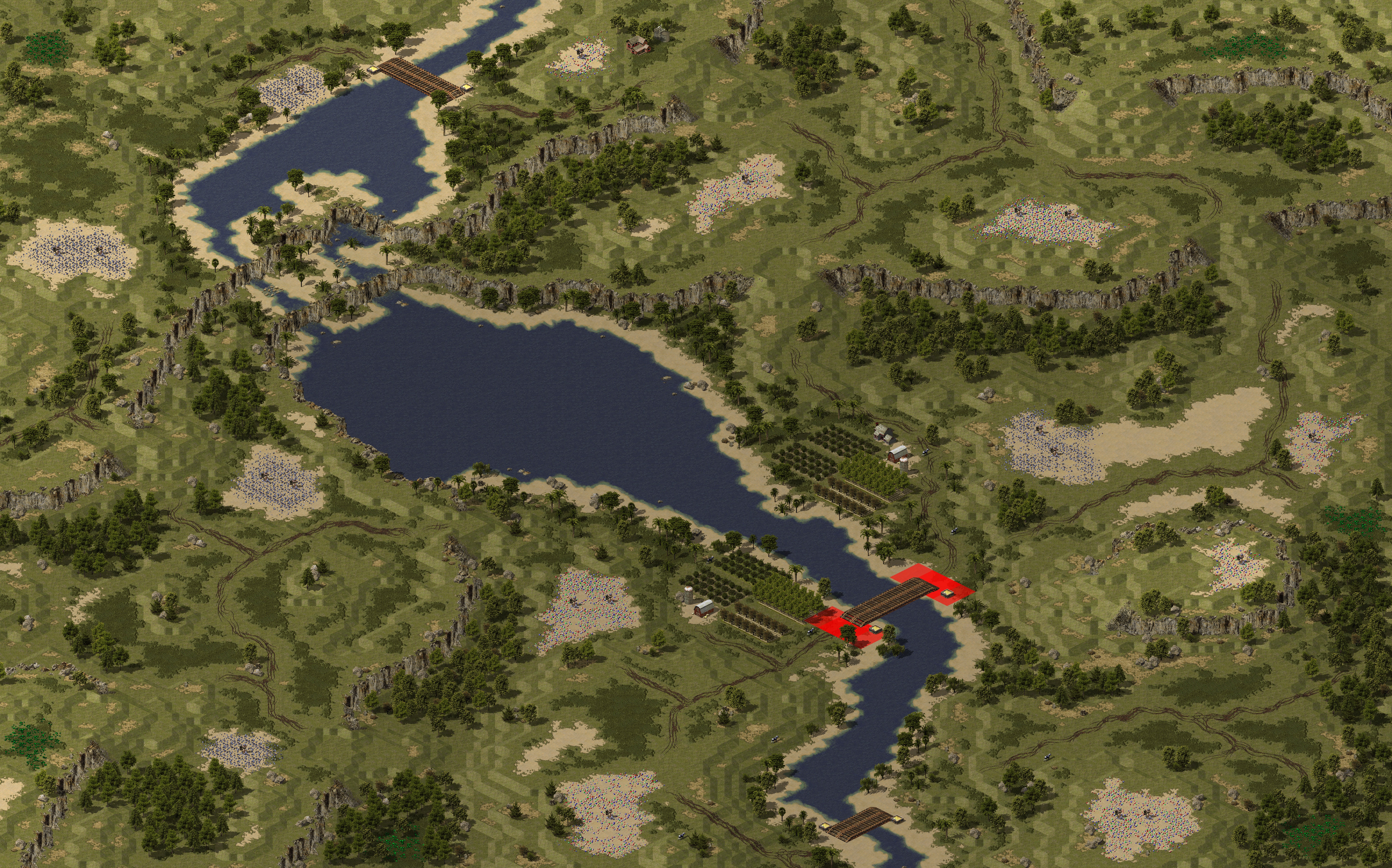 Rendered map: Malibu Cliffs (Land Rush)