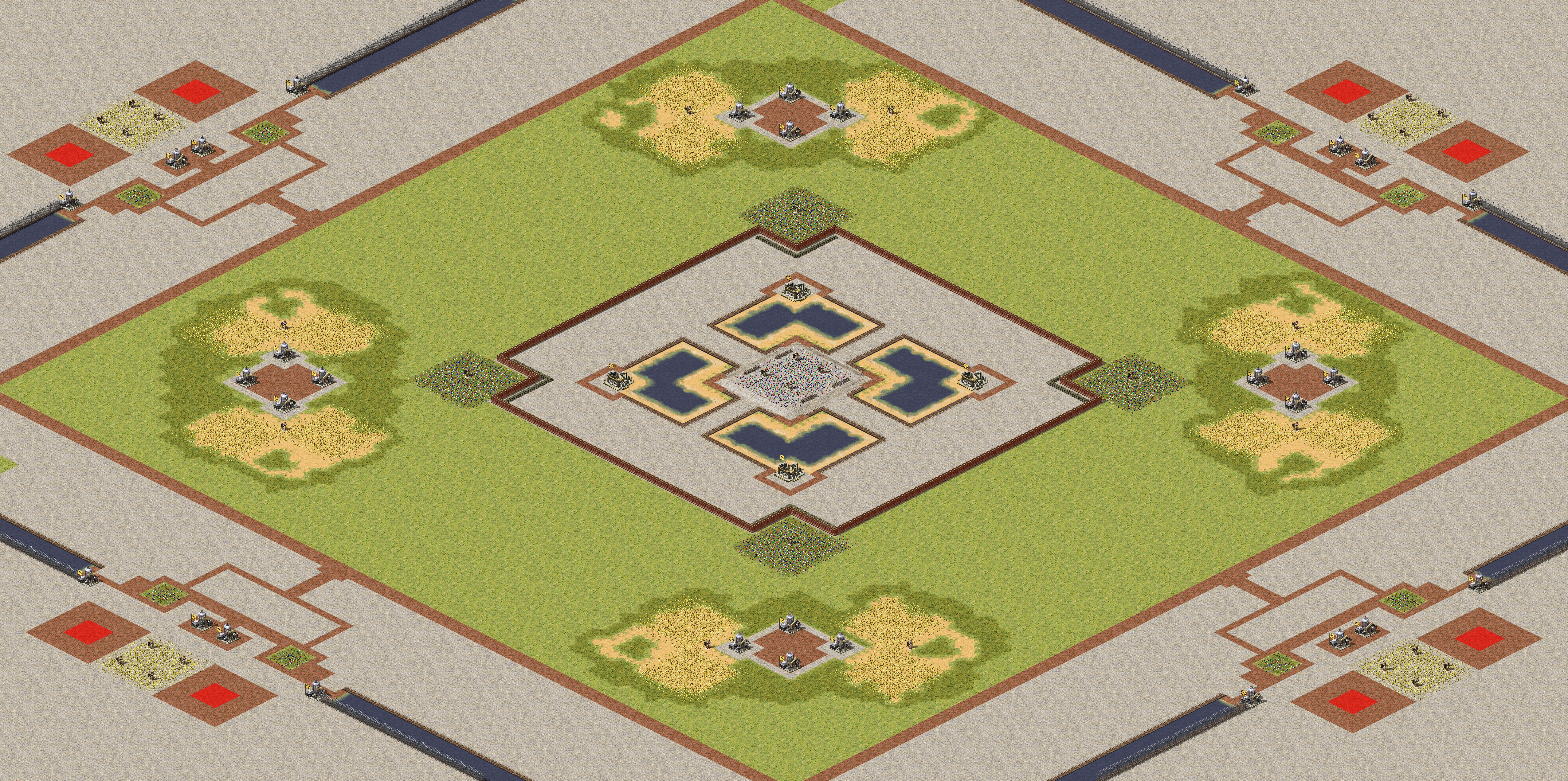 Rendered map: Imbalanced 2-Player Patch Tank War