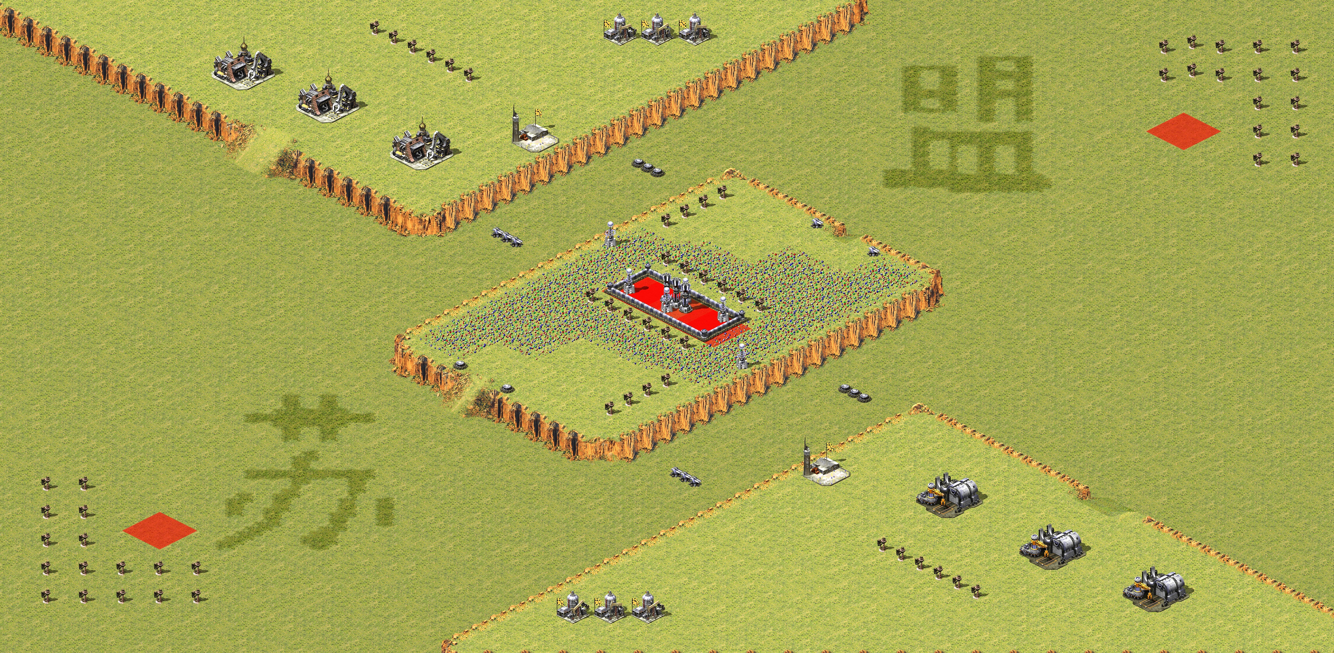 Rendered map: Soviet vs Allied Orange 3C 1.3