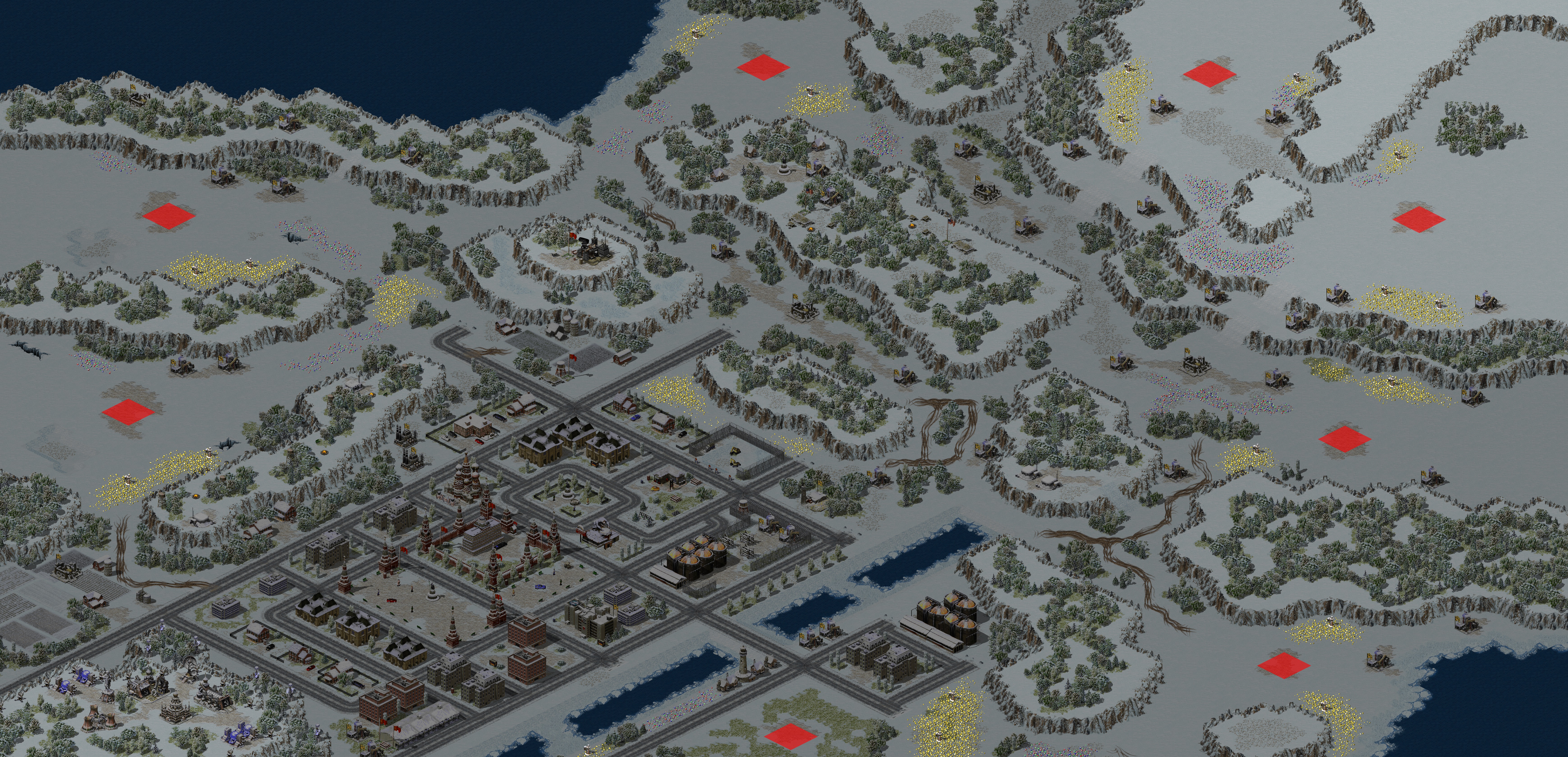 Rendered map: Mother Russia