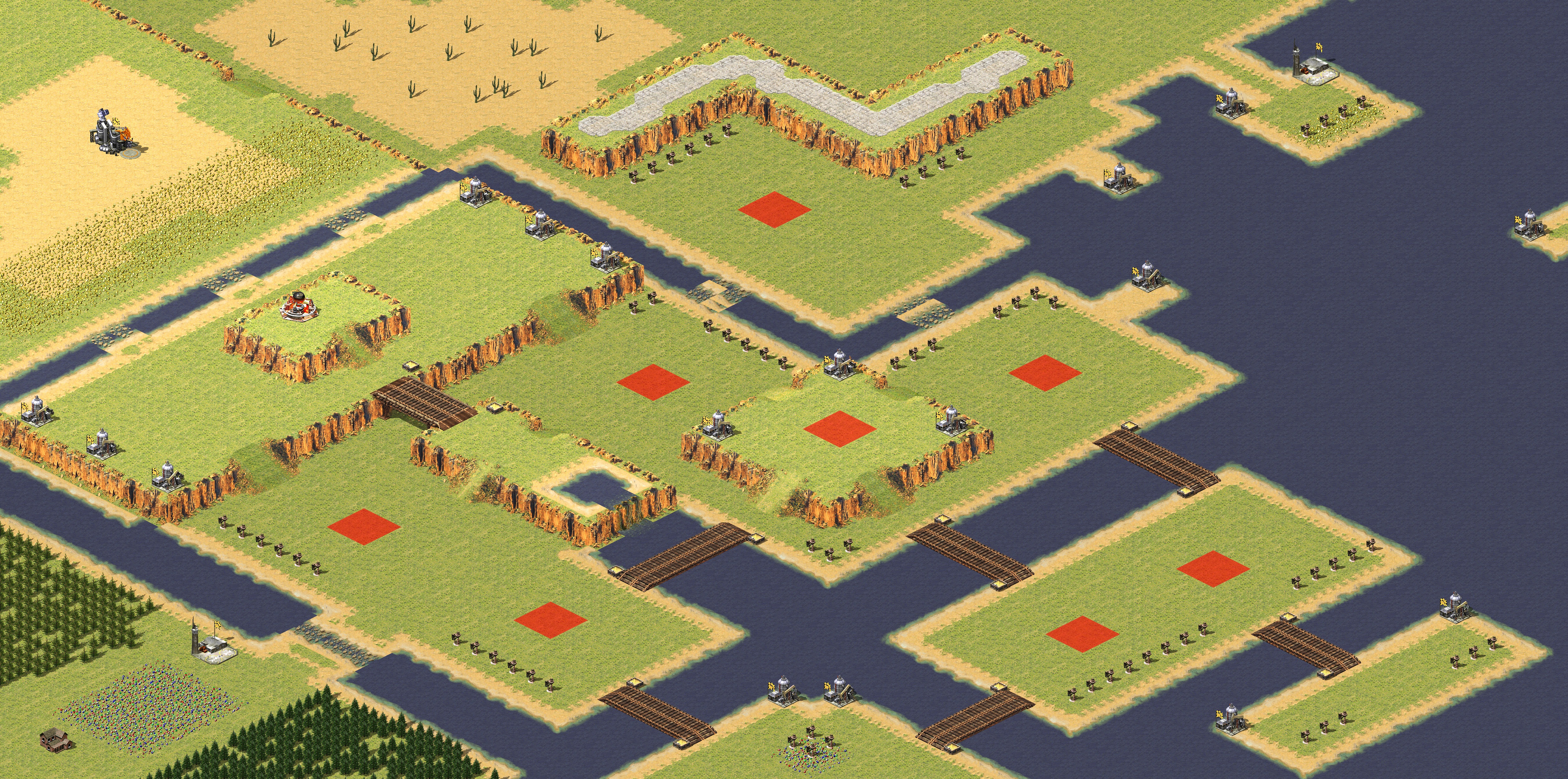 Rendered map: 火拼三国