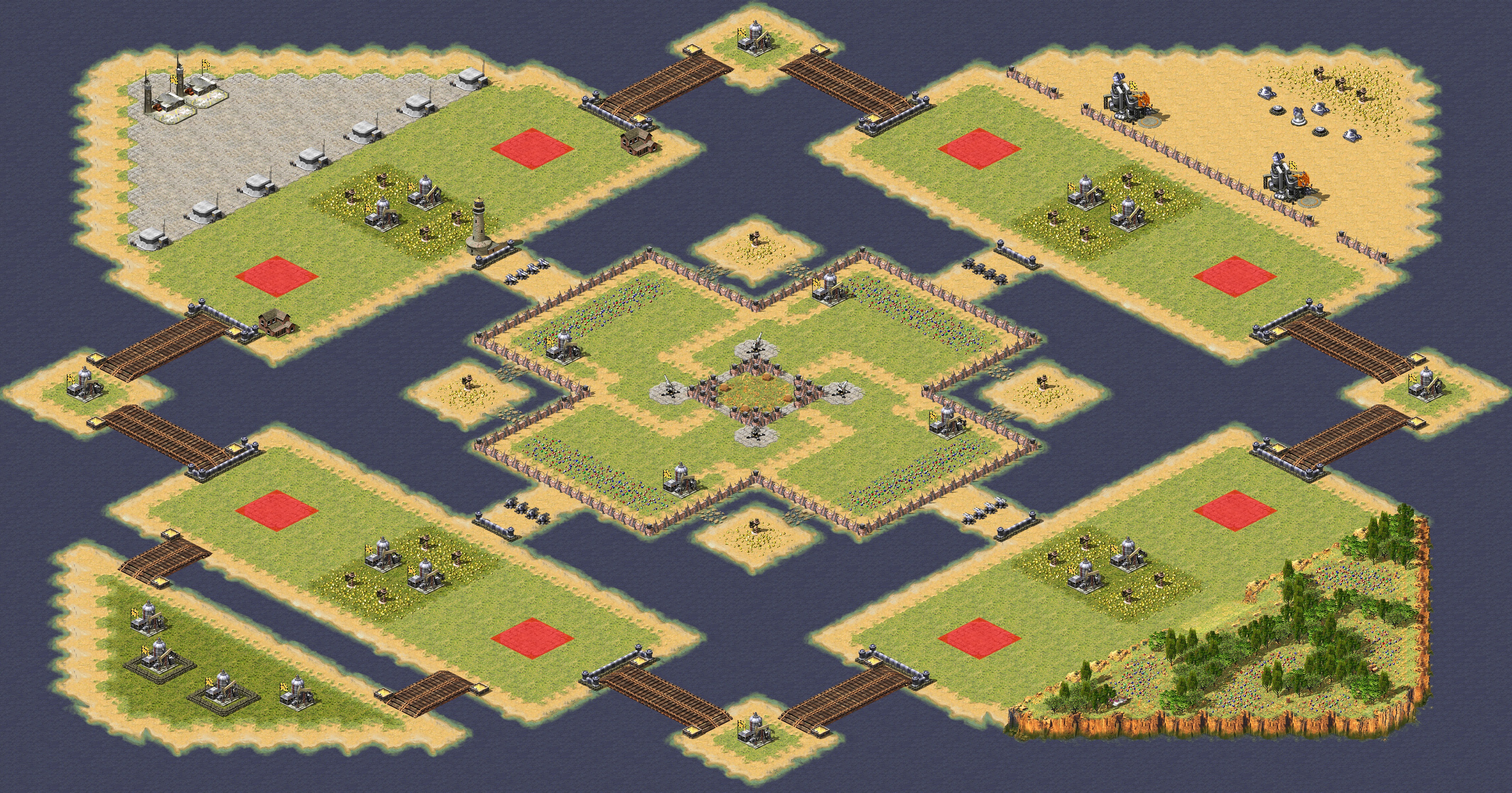 Rendered map: Brotherhood Patch of Land (2v2)