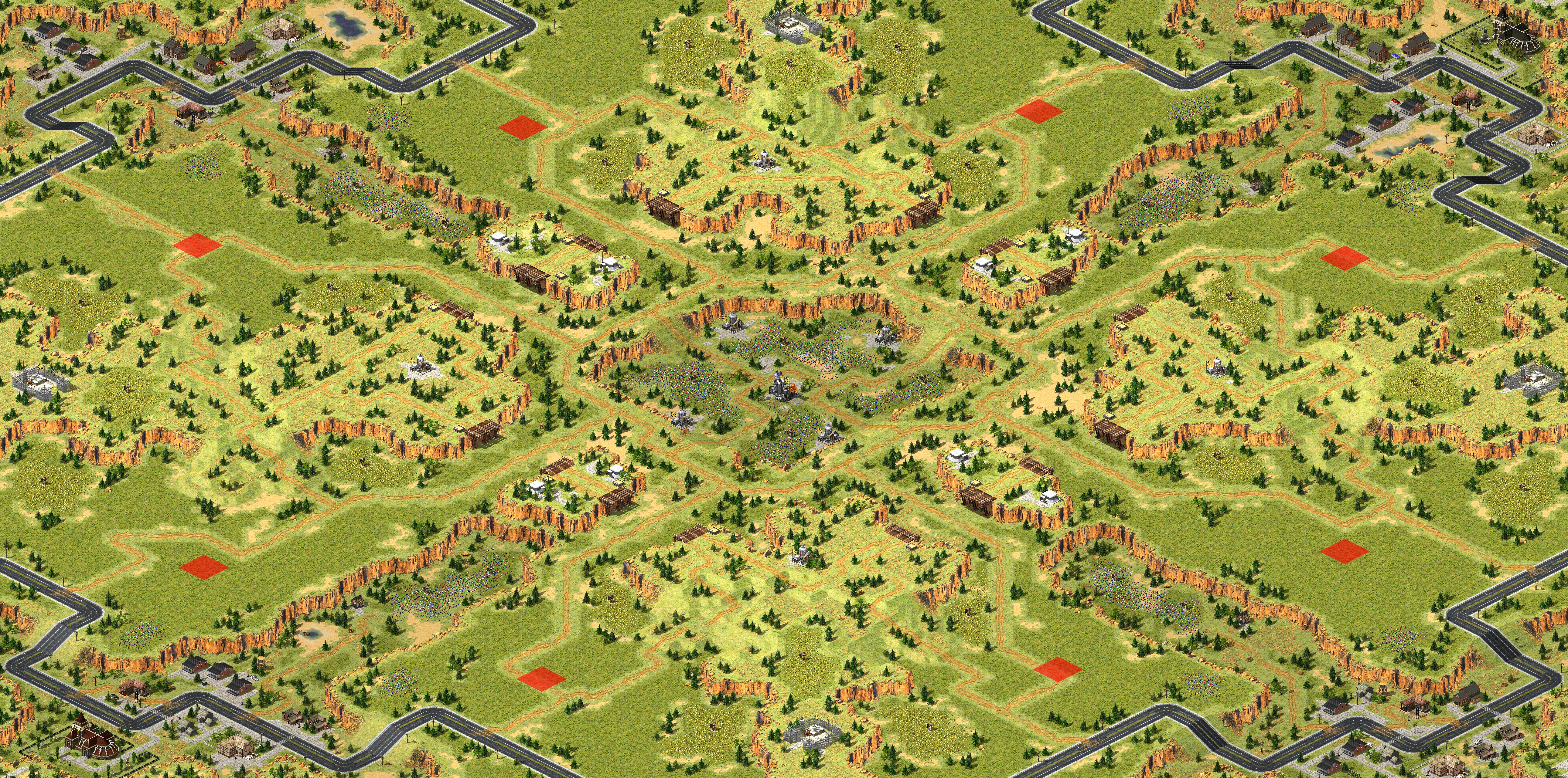 Rendered map: Canyon Standoff Melee