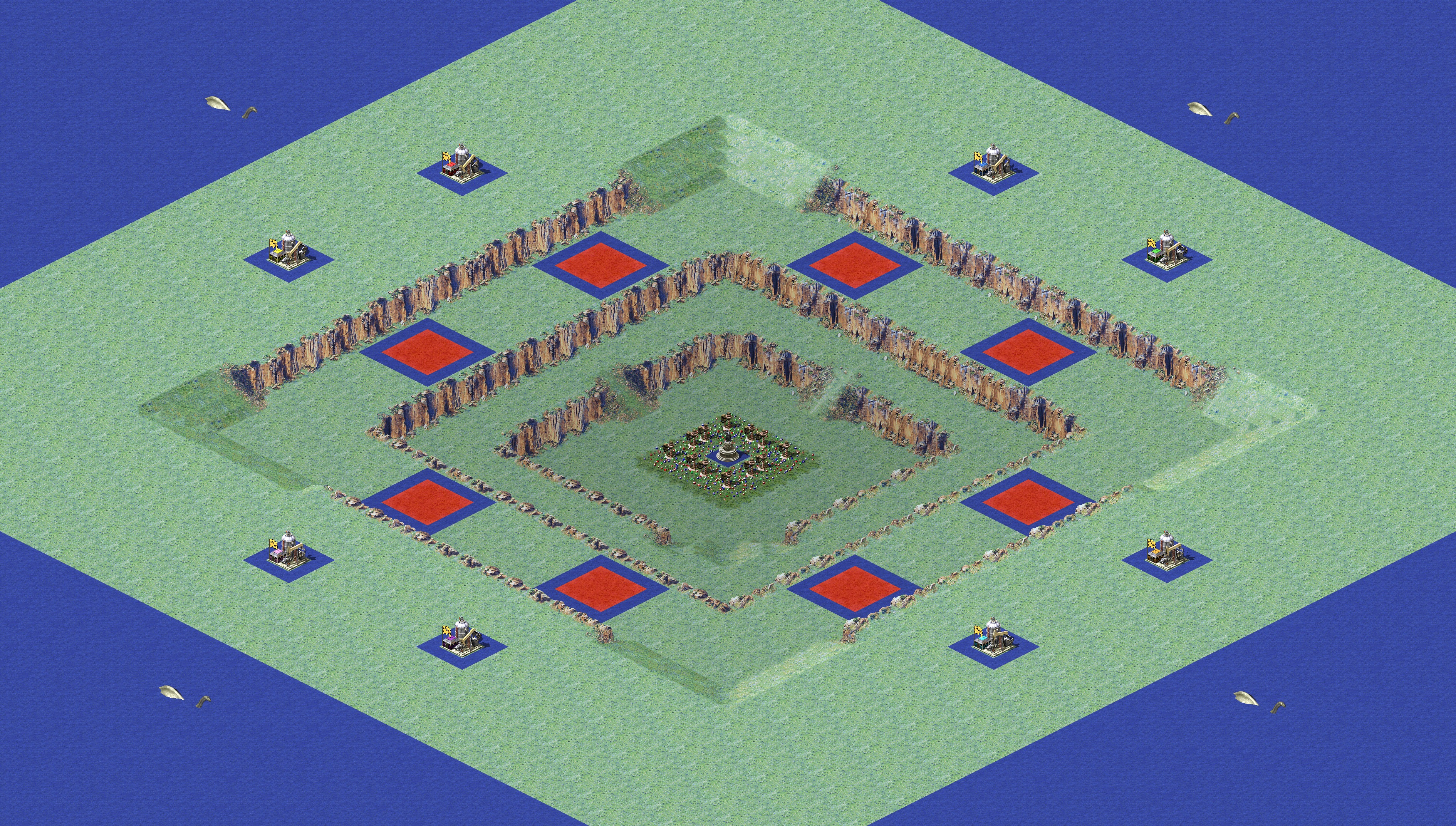 Rendered map: Between Cliffs