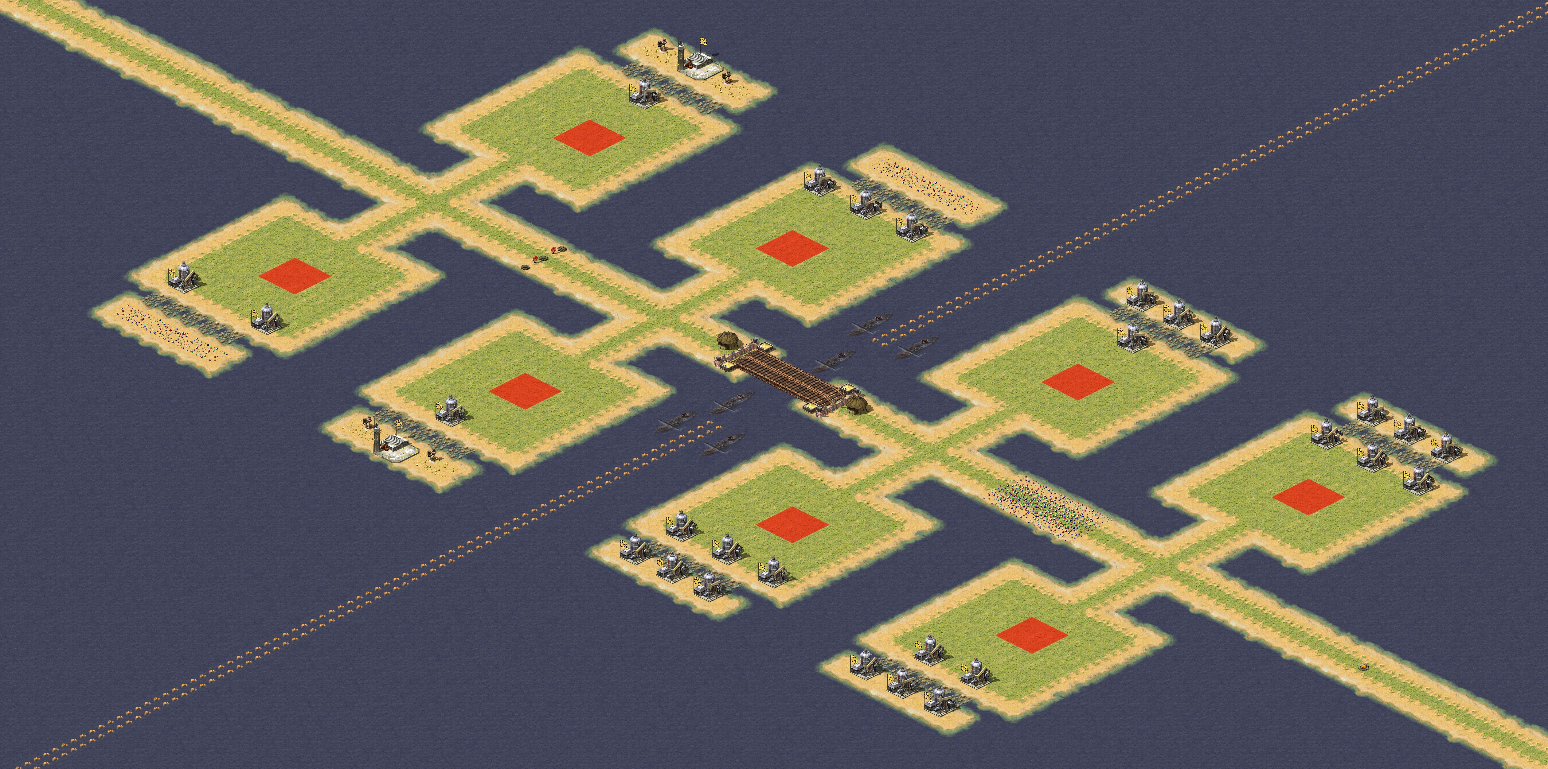 Rendered map: Oil Fields 4v4