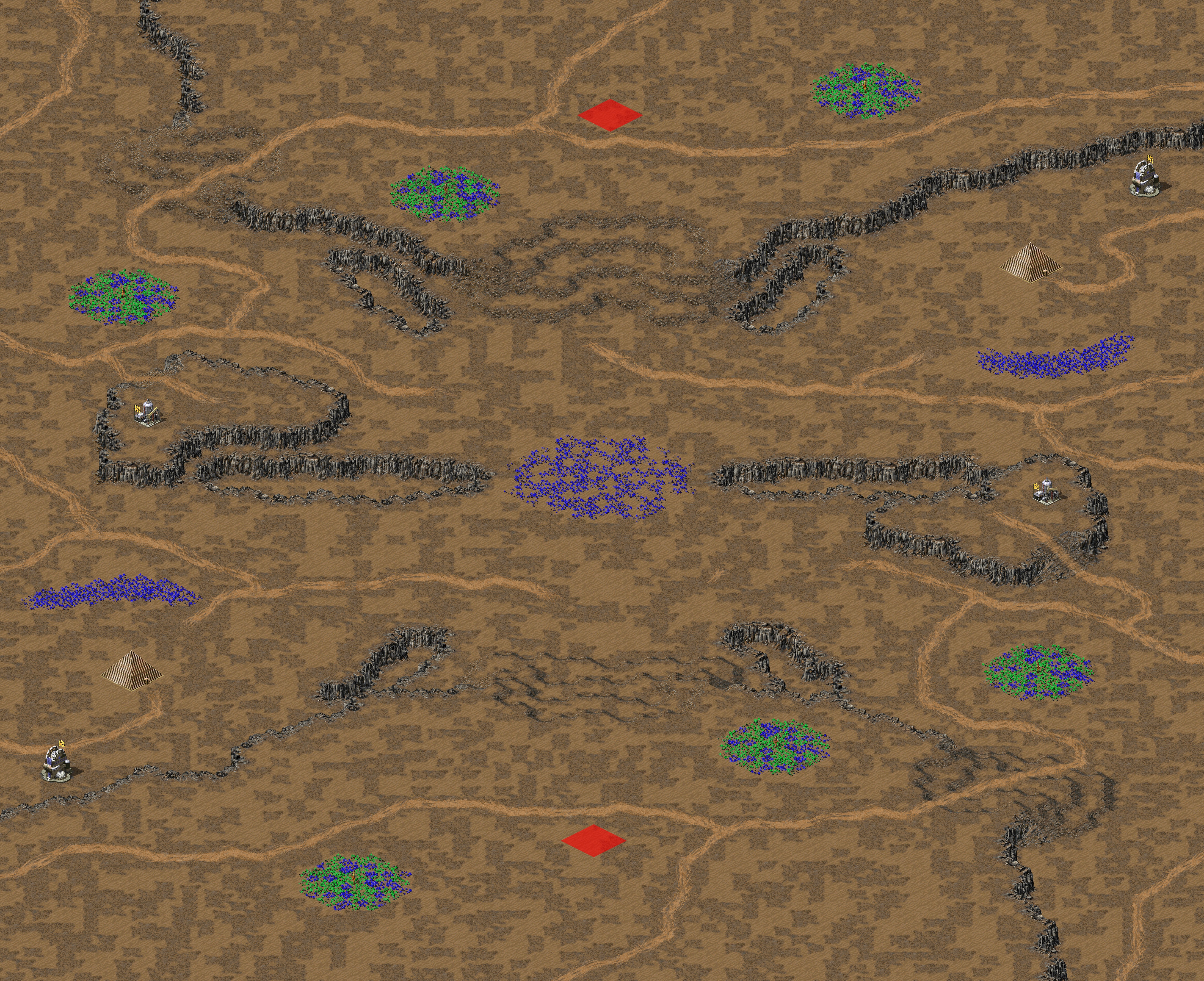 Rendered map: Tournament Dune