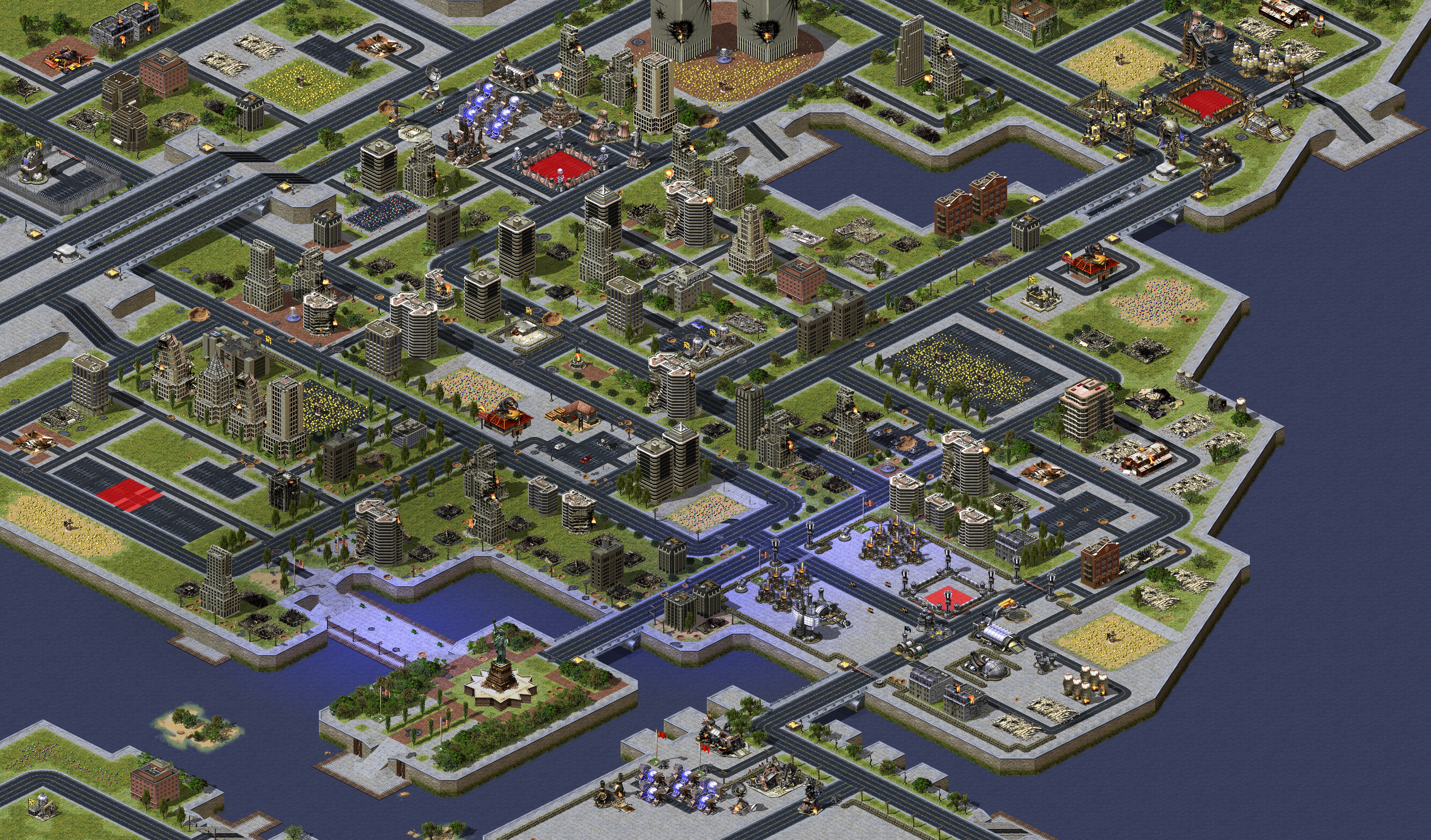 Rendered map: Battle for Moscow