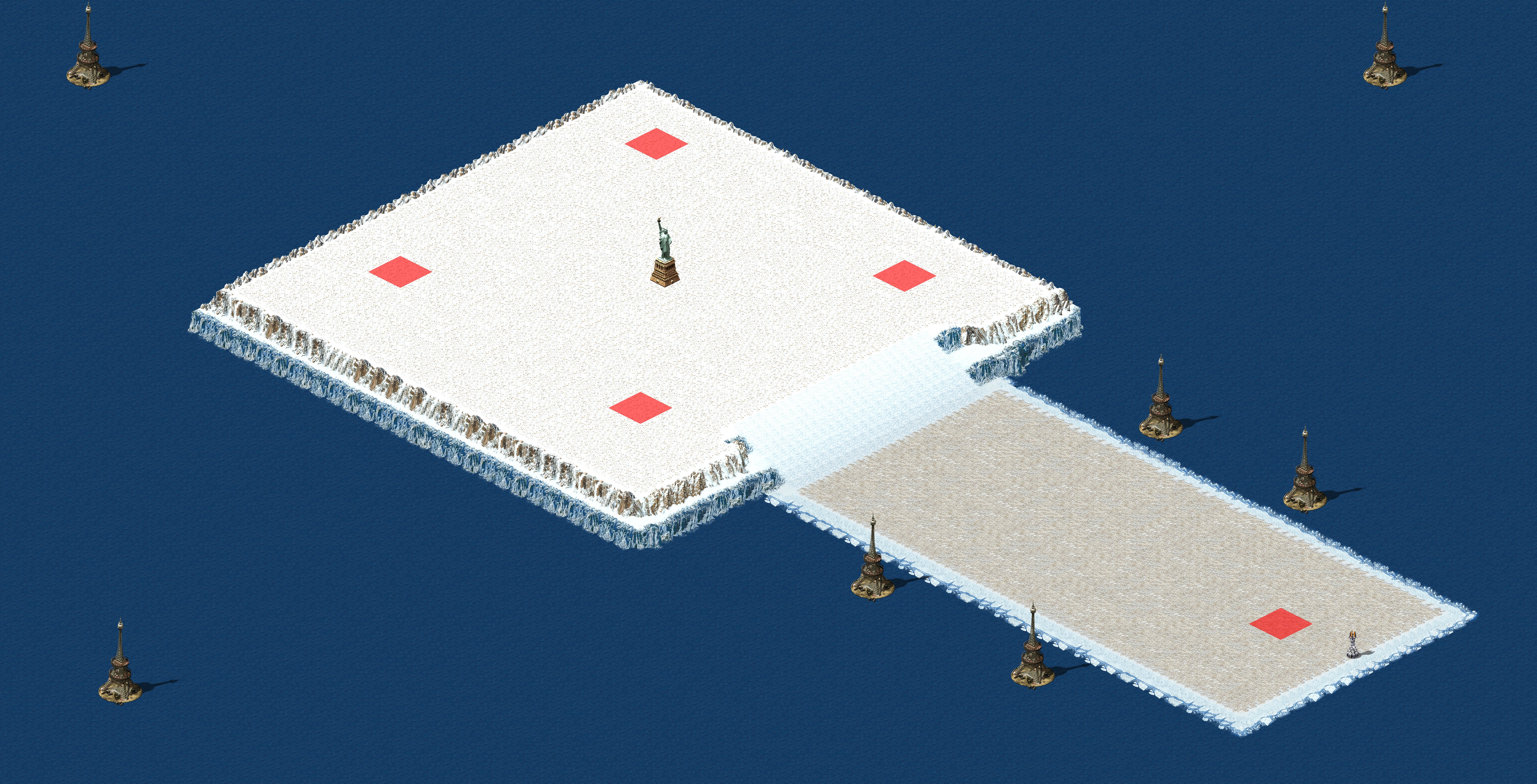 Rendered map: Demon Snowy Island (2)