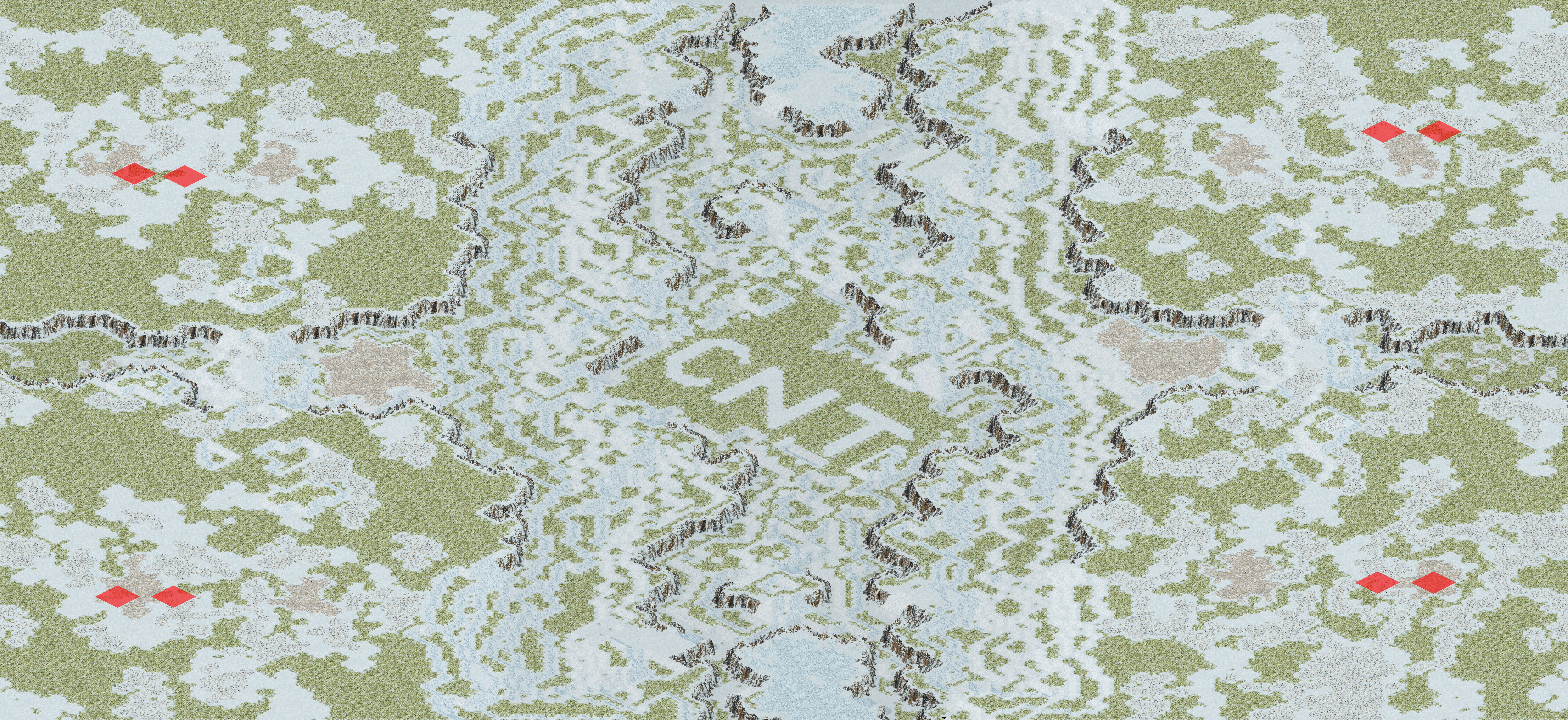 Rendered map: CNT Apocalypse Clash 2v2 - Snowy Ridge