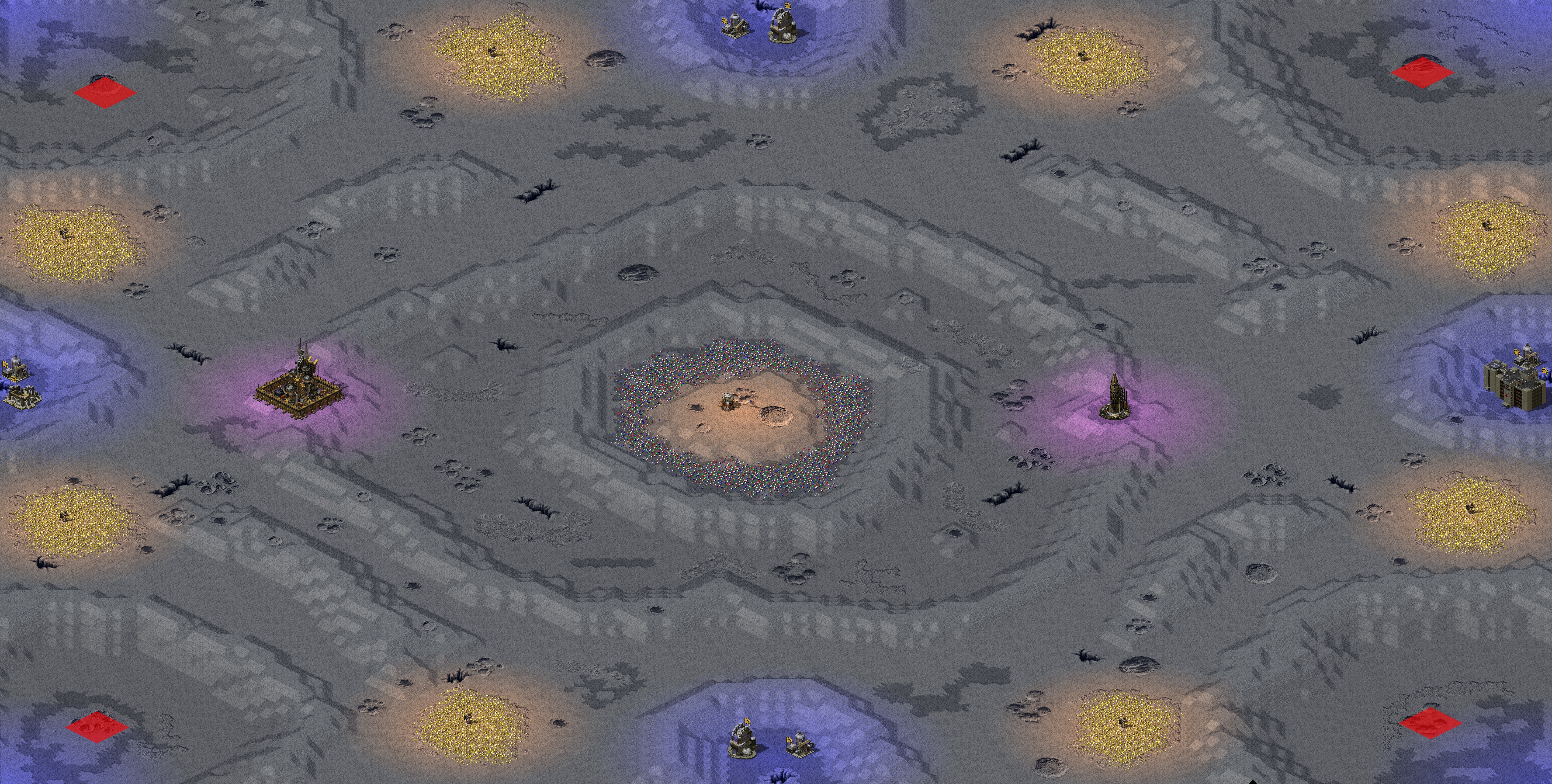 Rendered map: Dark Side of the Moon