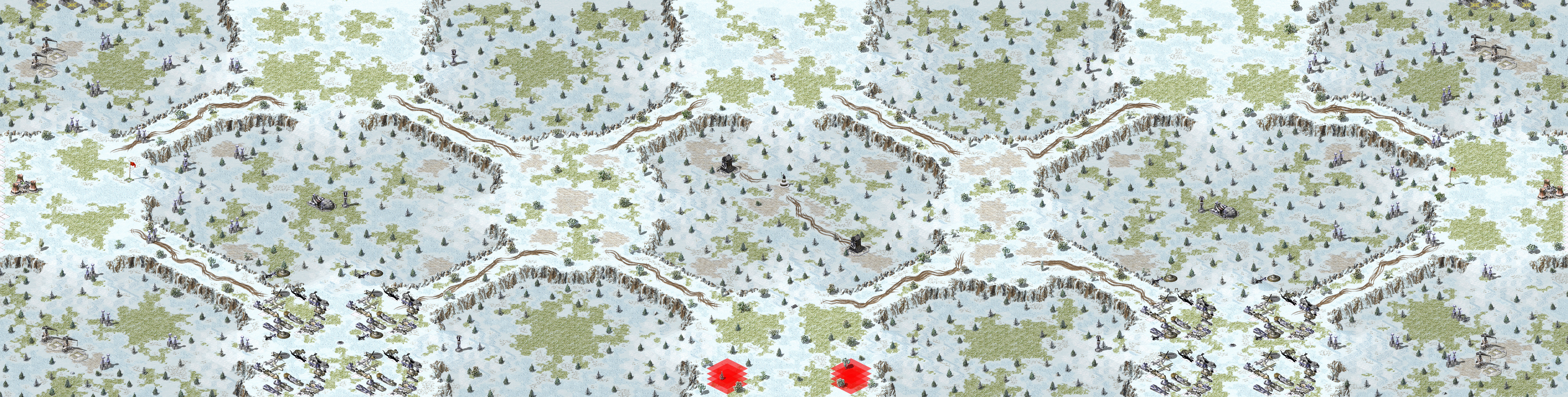 Rendered map: Single Unit Combat 4v4