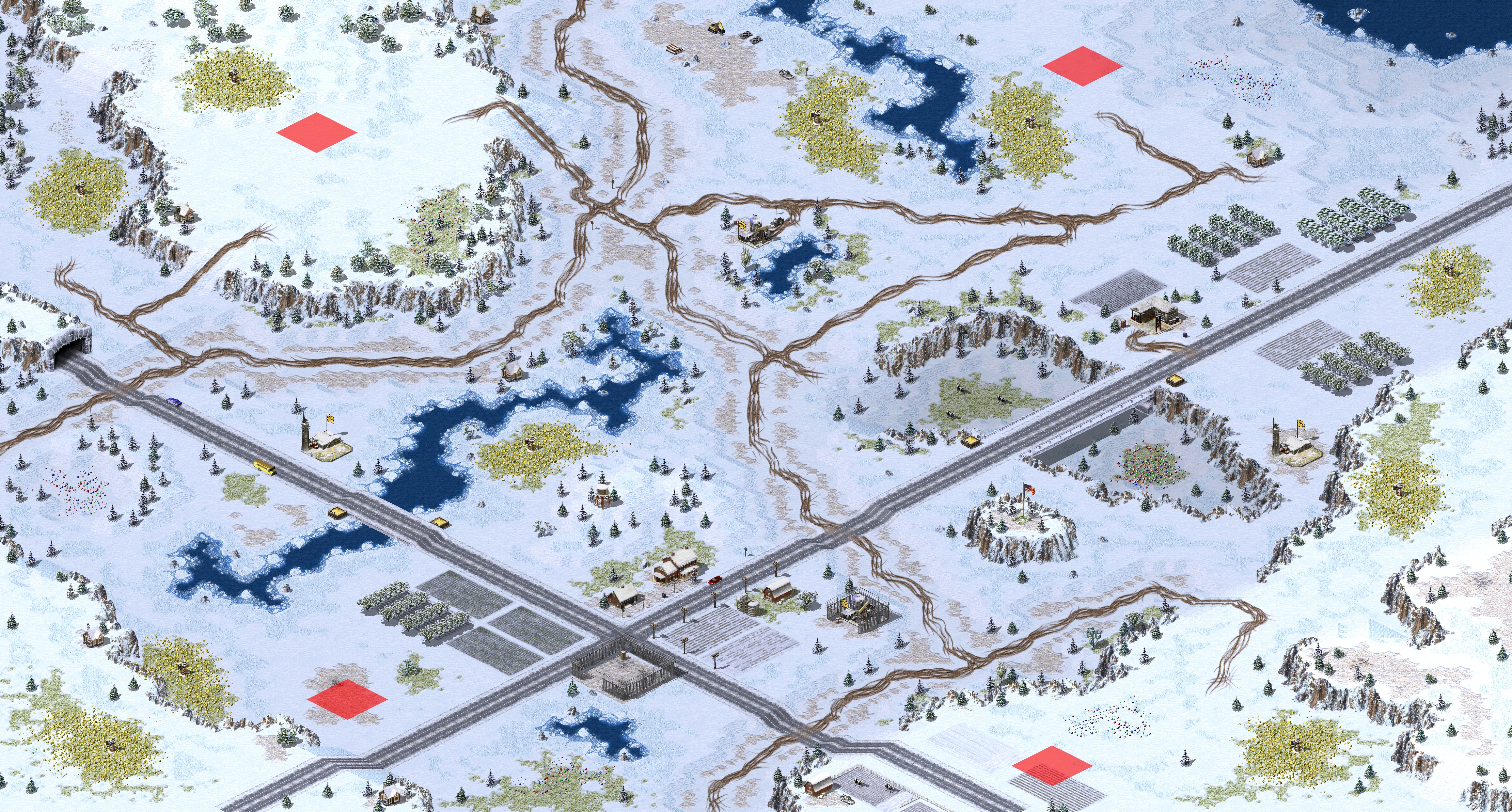 Rendered map: 黄石国家公园[对战]