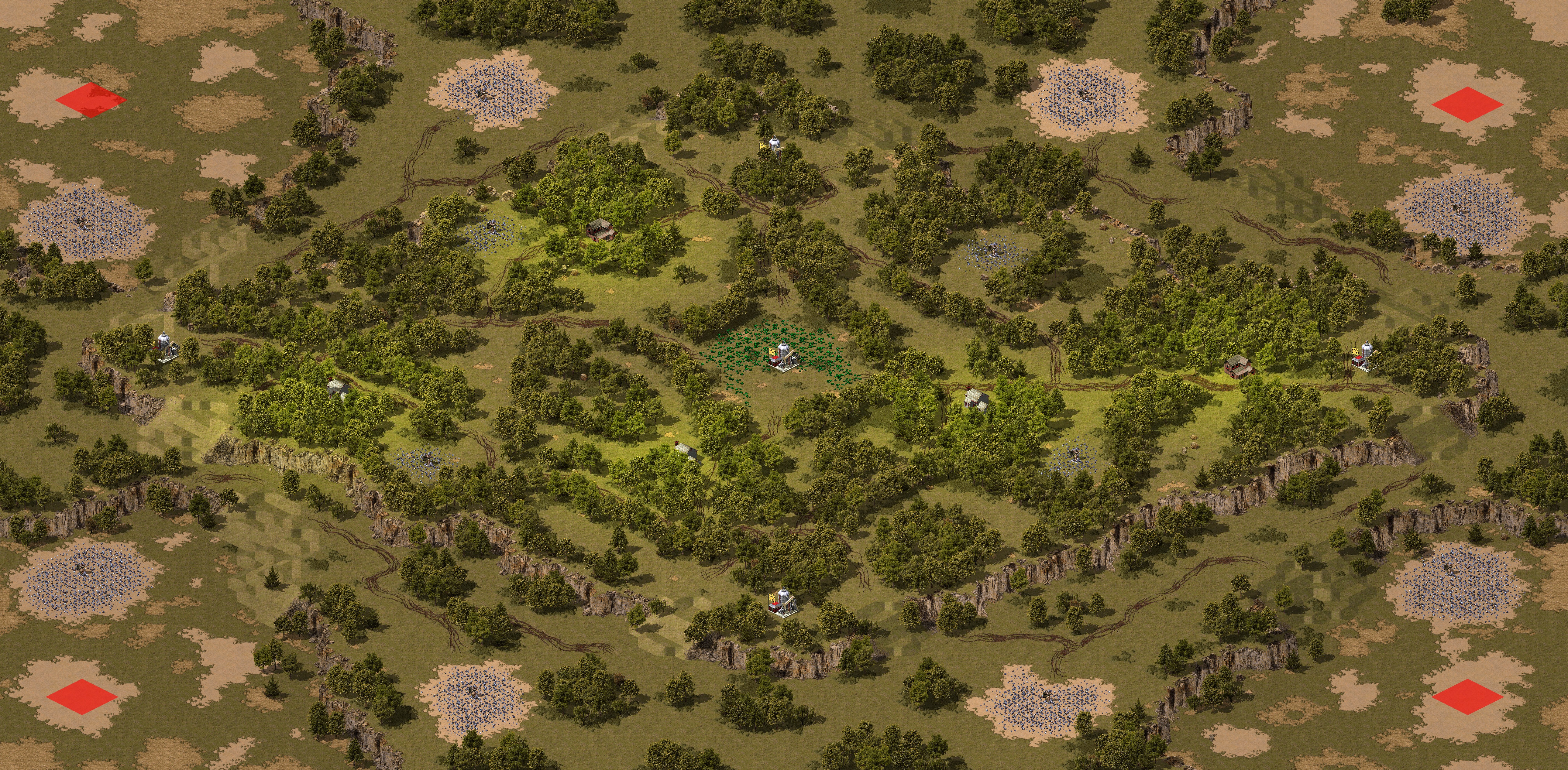 Rendered map: Four Corners