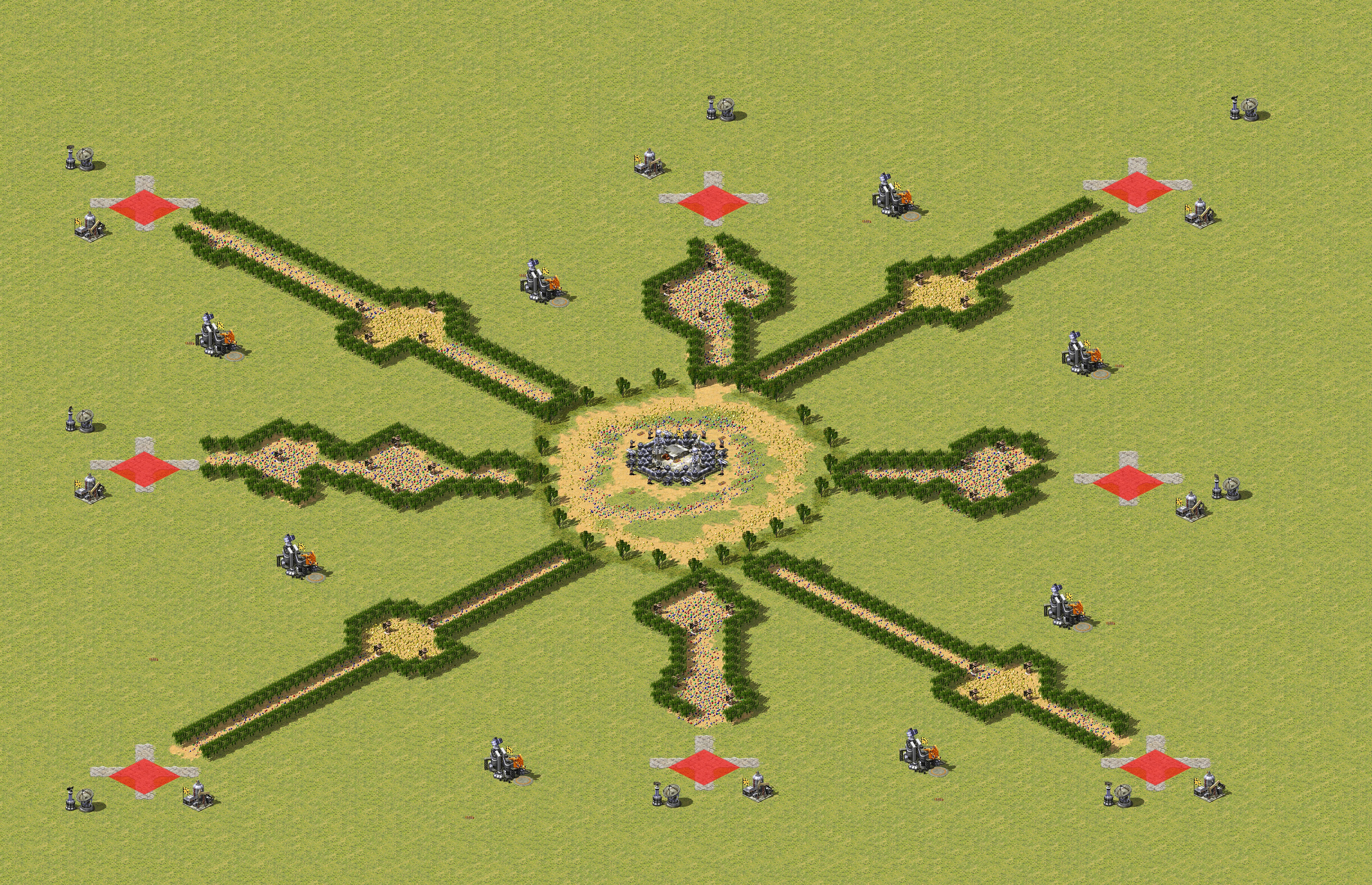 Rendered map: Sun Patch of Land