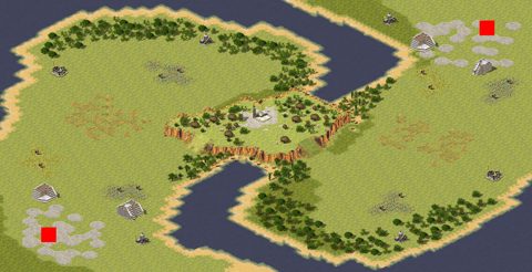 Rendered preview of swirl island