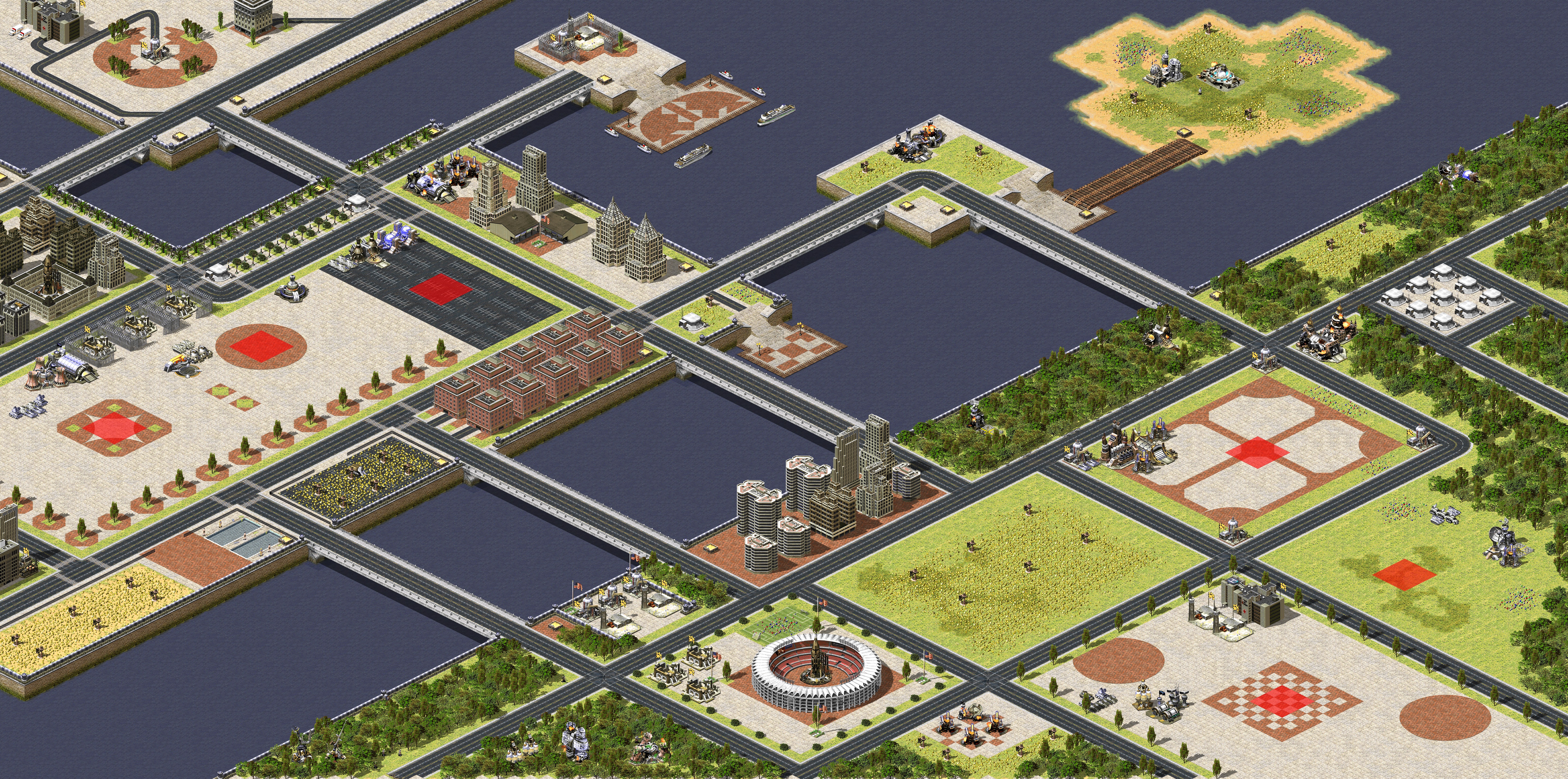 Rendered map: All Tech War