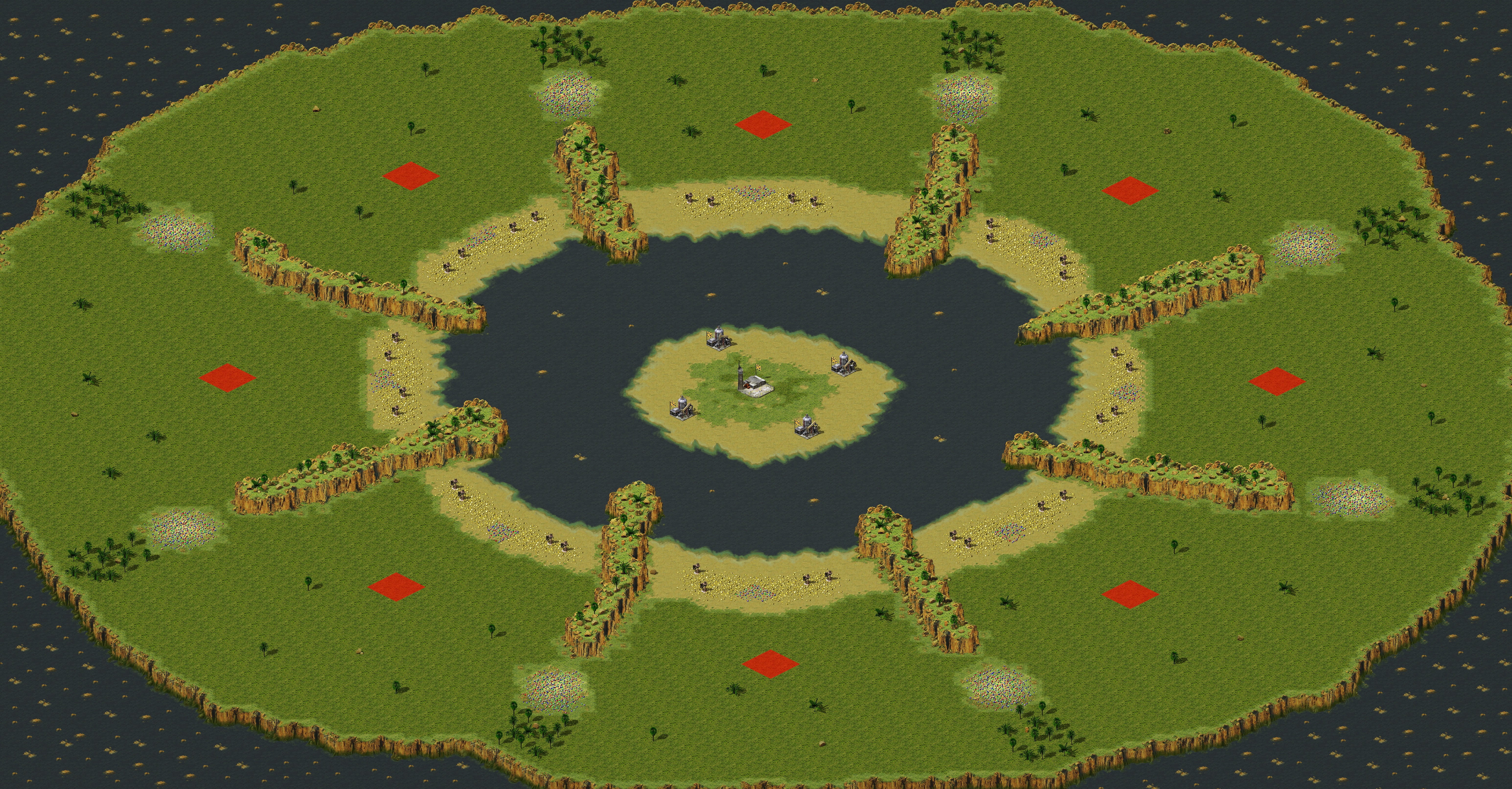 Rendered map: Gold Prism Island
